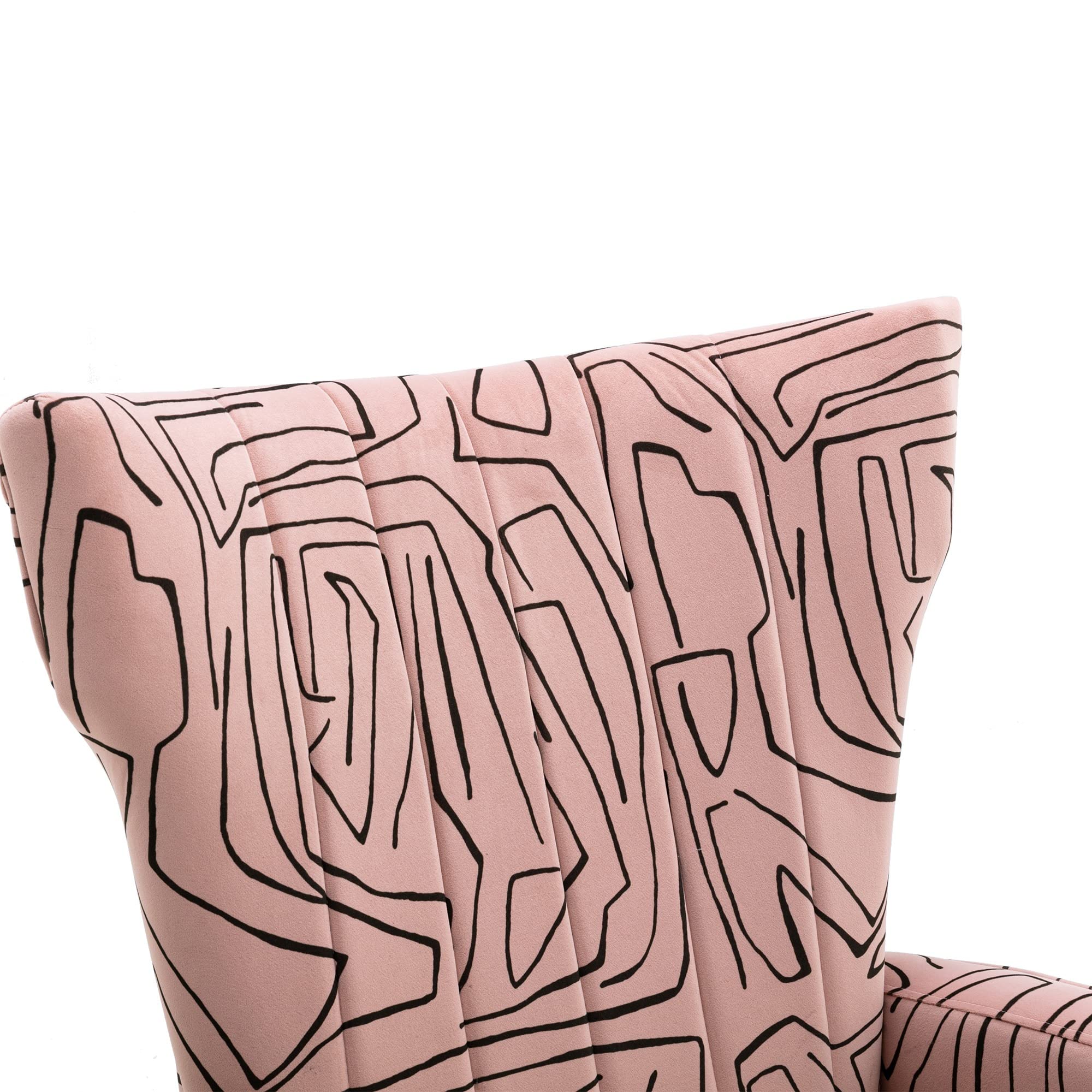 Modern Accent Chair with Rose Gold Legs - Stylish Leisure Single Seater for Living Room, Bedroom, or Office Decor