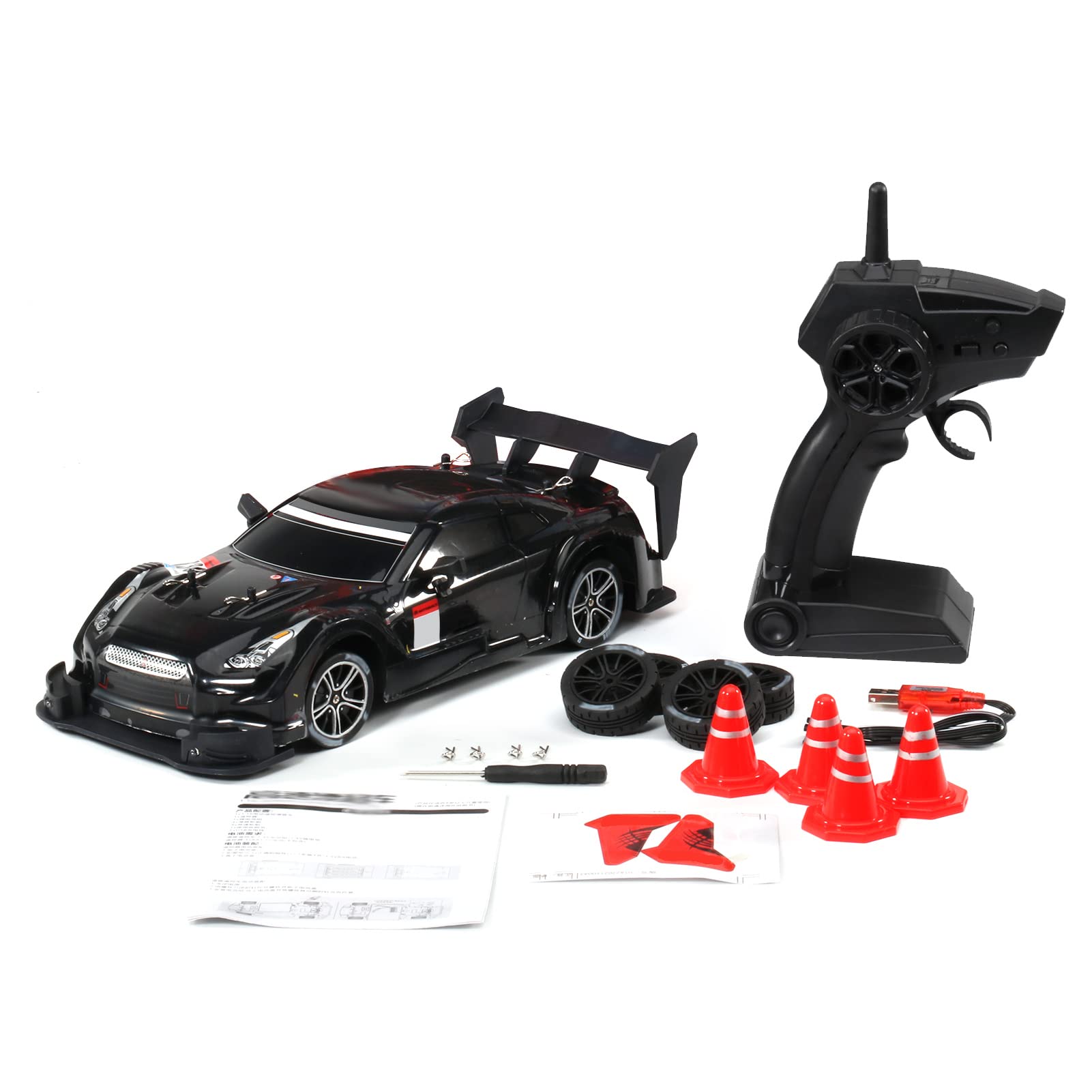 Goolsky 1/16 Scale 2.4GHz RC Drift Car - High Speed 40km/h Remote Control Racing Vehicle with 4WD, Ready-to-Run (RTR) - Perfect Gift for Kids & Adults - Ideal for Indoor/Outdoor Racing, Drifting & Backyard Fun