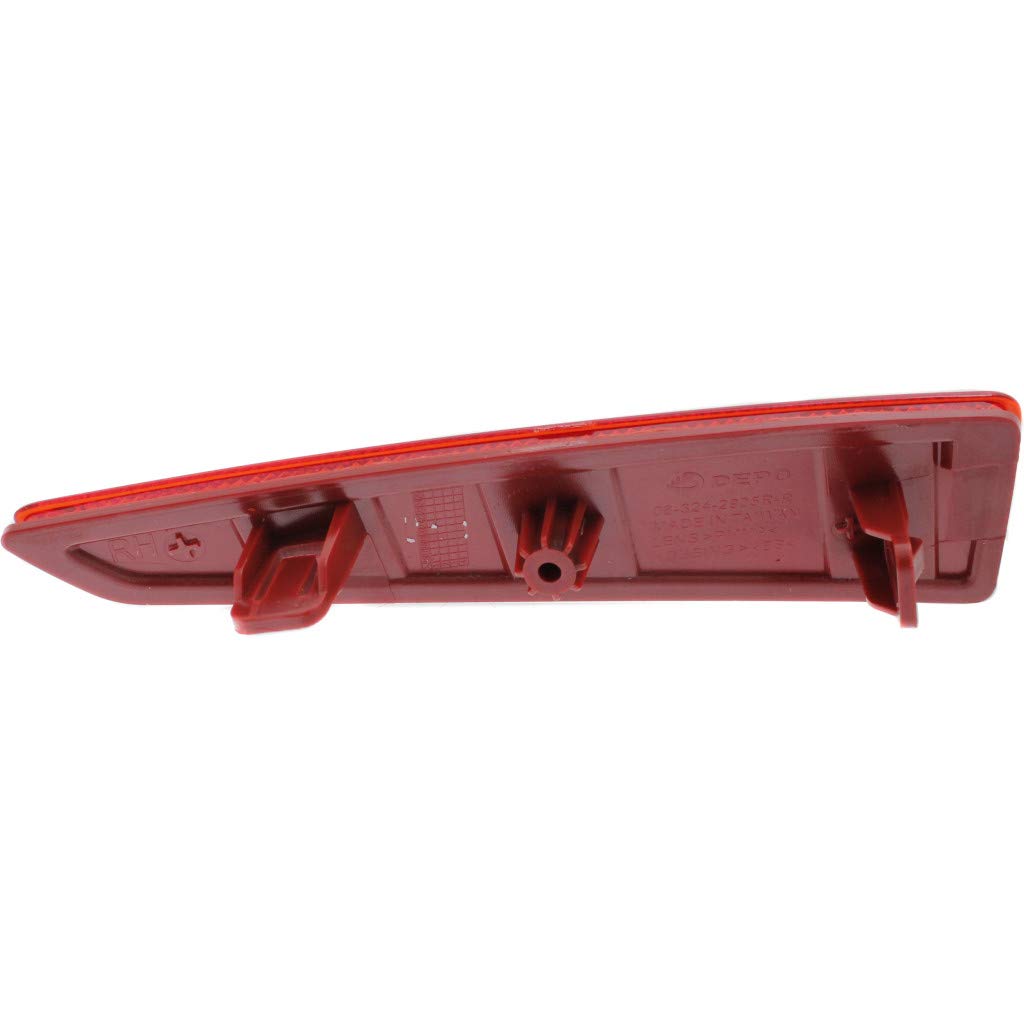 Lexus RX350 Bumper Reflector LED Light - DOT Certified Replacement for 2016-2019 Models (Passenger Side, Part# LX1185103 & 81910-48050) | Perfect for Night Driving Safety & Rear Visibility Enhancement