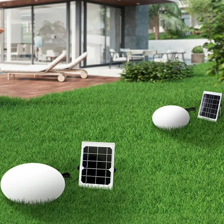 Solar Powered Stone Shaped LED Outdoor Lights - Waterproof Garden Pathway Lighting for Patio, Yard, and Landscape Decoration | Perfect for Evening Ambience and Safety