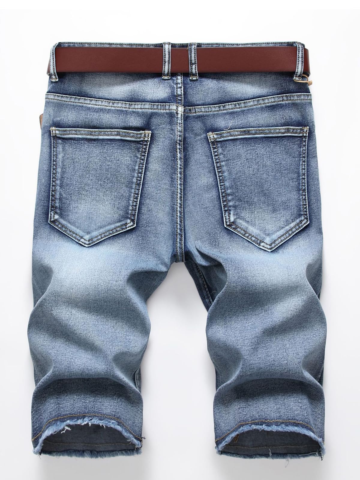 Litteking Men's Ripped Jean Shorts - Distressed Denim Shorts for Men with Pockets | Casual Summer Short Pants | Perfect for Beach, Vacation & Streetwear Fashion