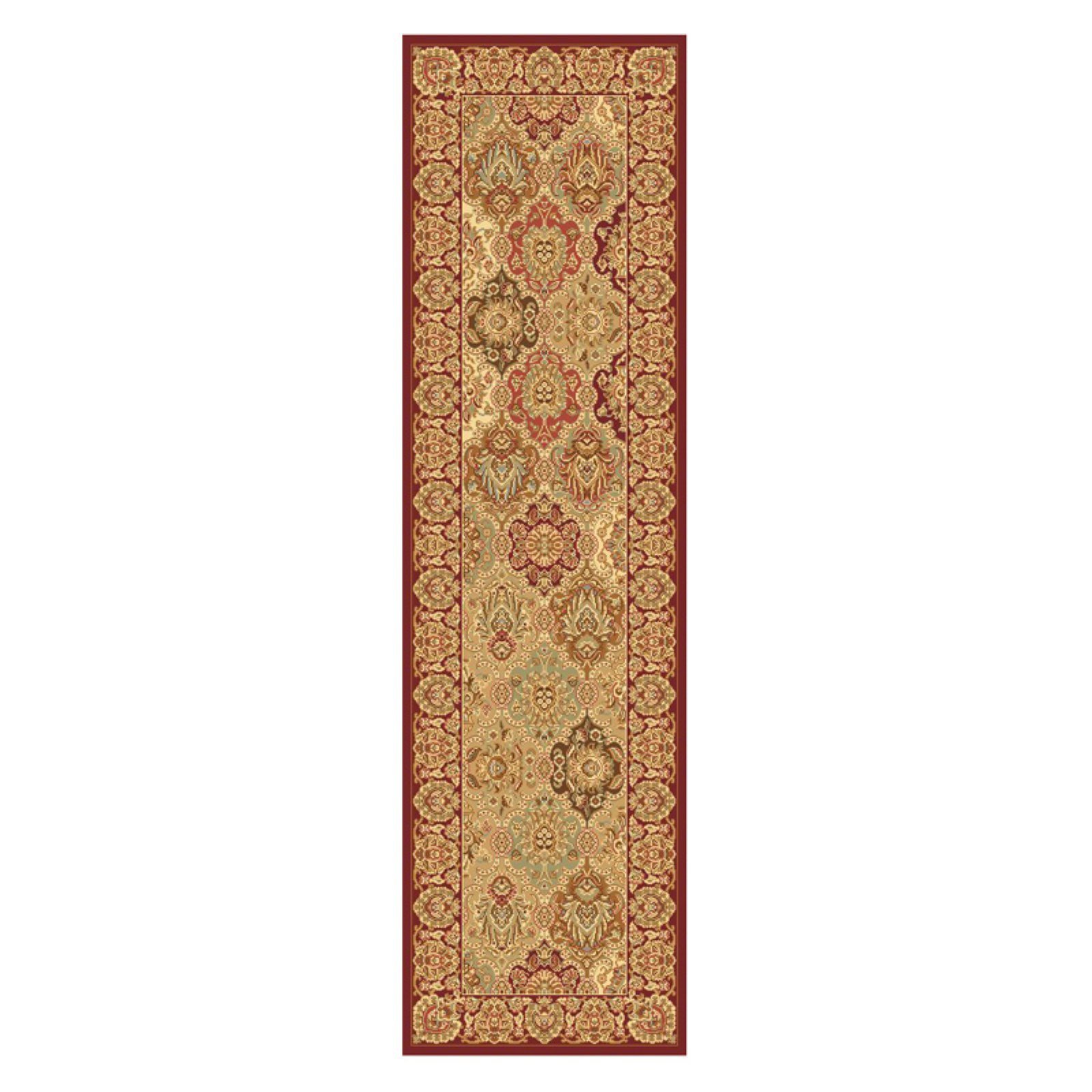 Rugs America New Vision Collection P108 Oriental Traditional Area Rug - Panel Cherry, 2'3