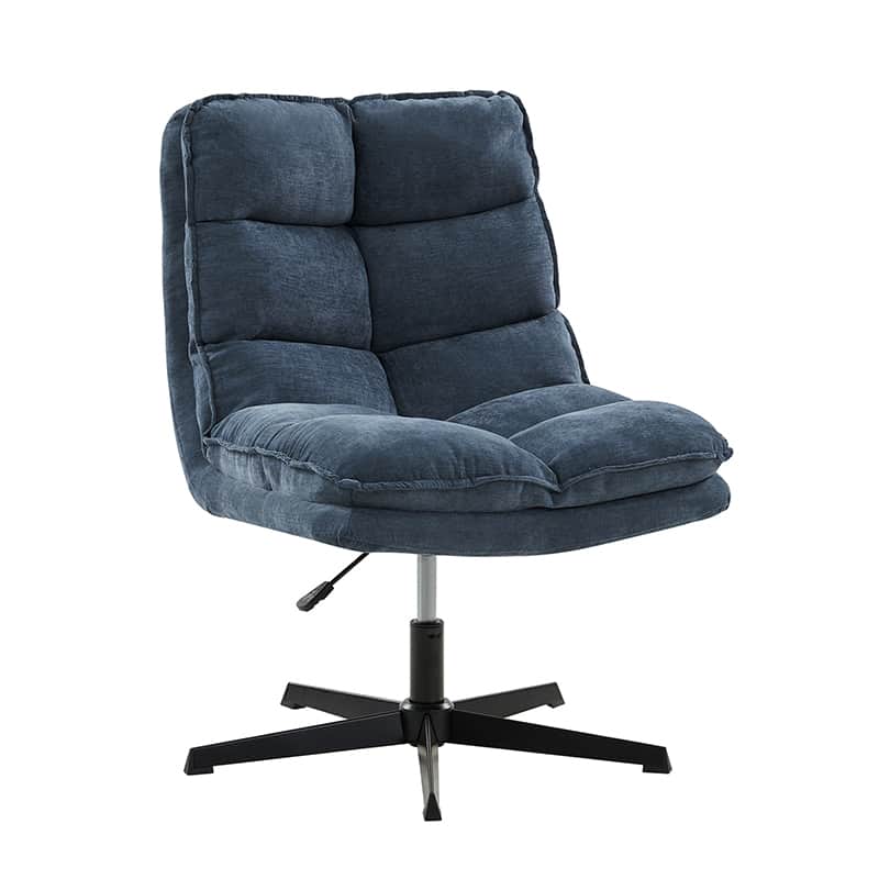 Simon Armless Office Chair with Thick Cushion - Ergonomic Comfort for Home Office, Study, and Workspace - Perfect for Long Hours of Sitting