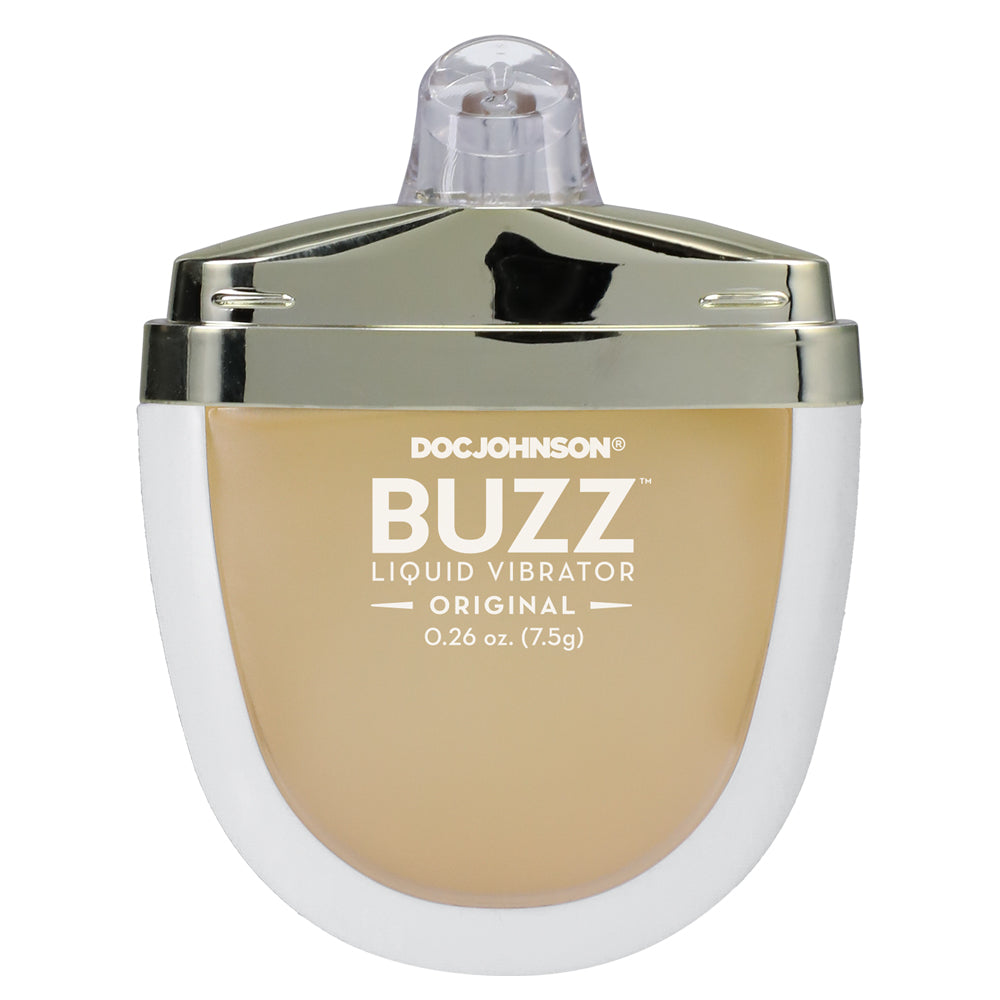Doc Johnson Buzz Liquid Vibrating Arousal Gel - Original Strength Sensual Lubricant for Enhanced Pleasure & Intimacy - Perfect for Couples & Solo Play