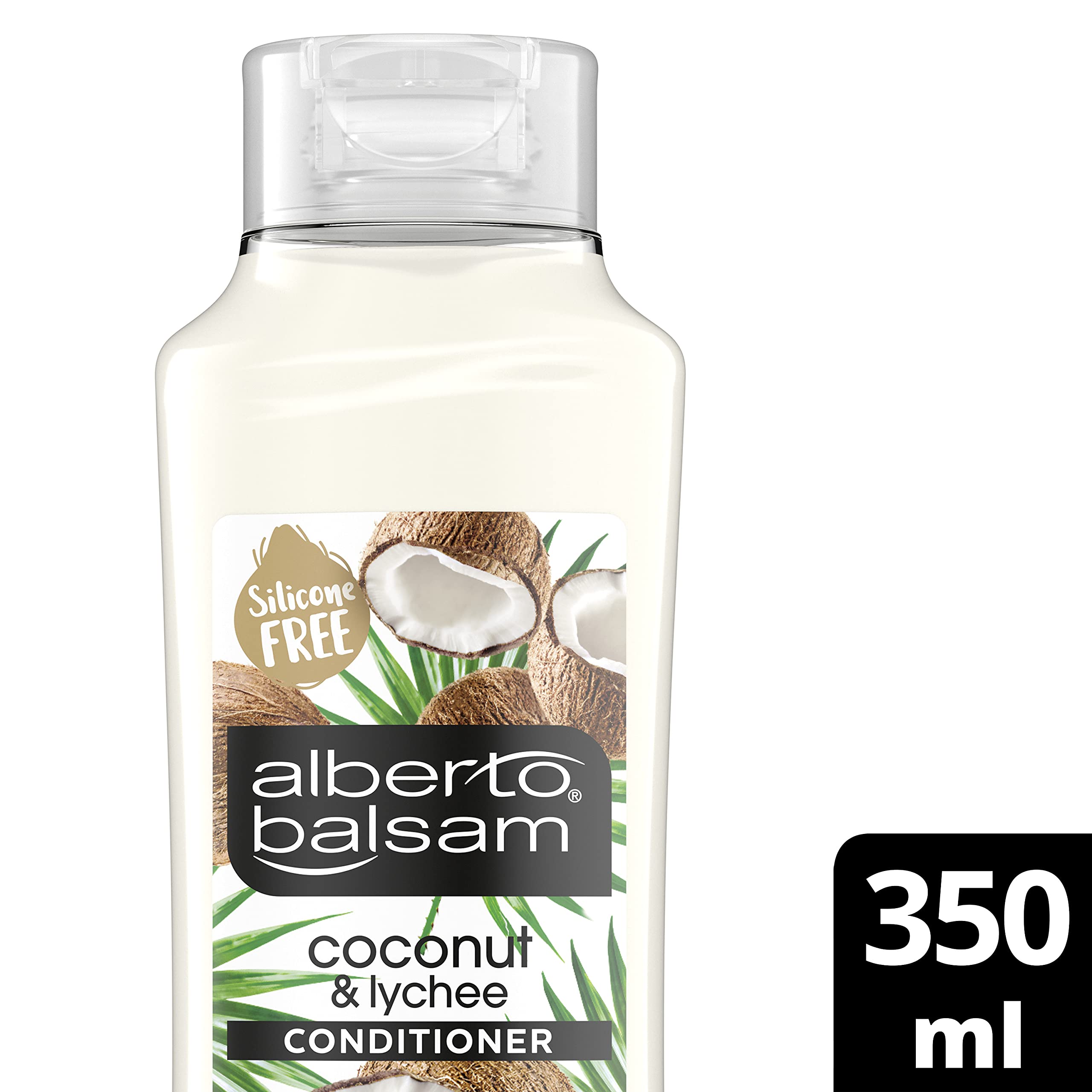 Alberto Balsam Coconut & Lychee Conditioner 350ml - Hydrating Hair Care for Dry & Damaged Hair - Perfect for Daily Use & Salon-Quality Results at Home