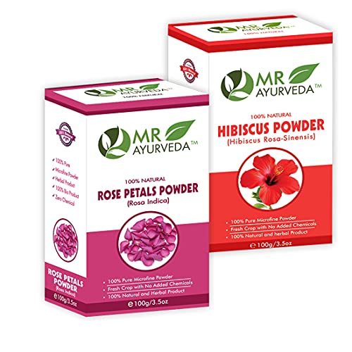 Hibiscus Powder + Rose Petals Powder
