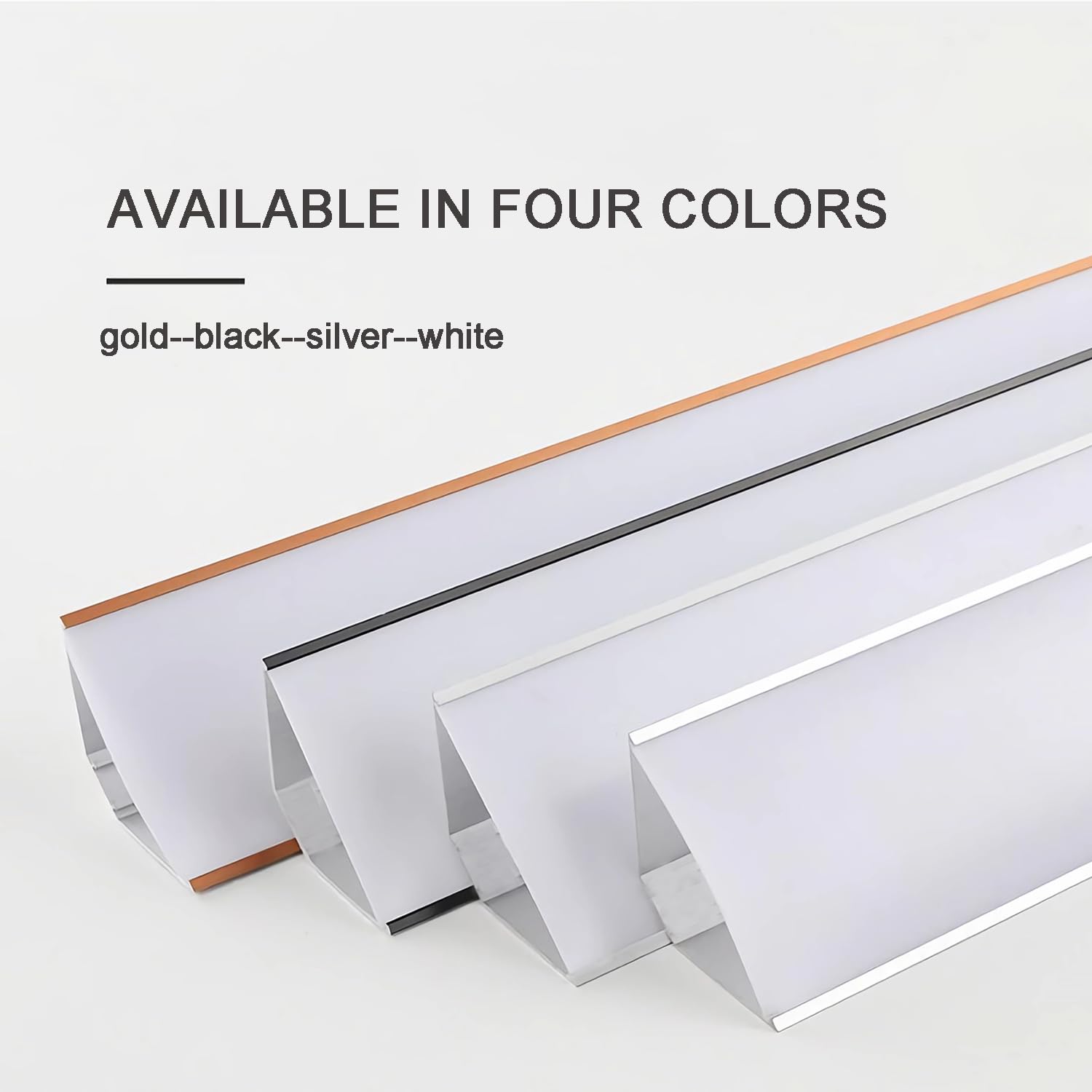 JARBIH 10 Pack Gold LED Aluminum Profile for Ceiling & Wall - 1M/3.3ft 6x6cm Top Corner Strip Lighting Channel for Living Room, Bedroom, Kitchen - Modern Linear Decoration & Ambient Lighting Solution