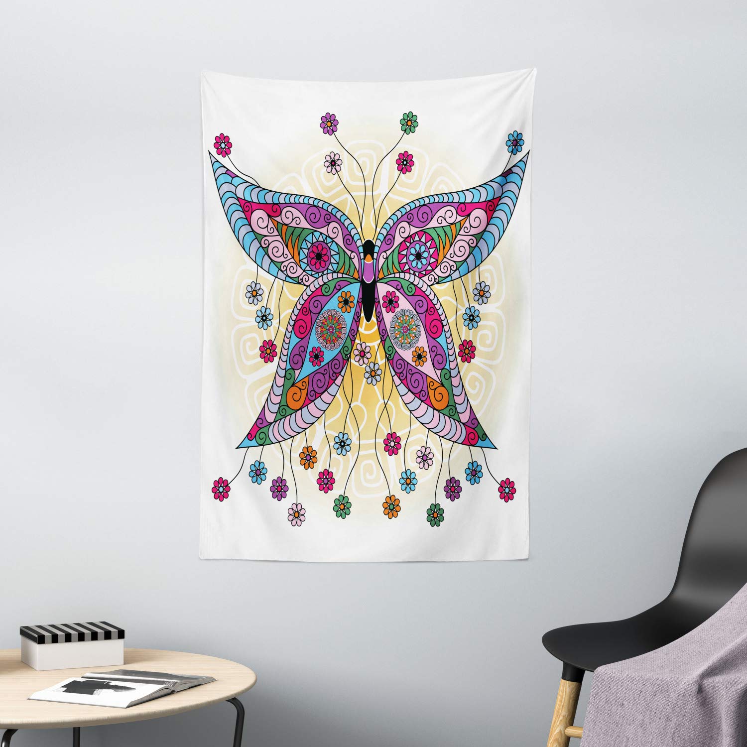 Ambesonne Butterfly Tapestry Wall Hanging - 40