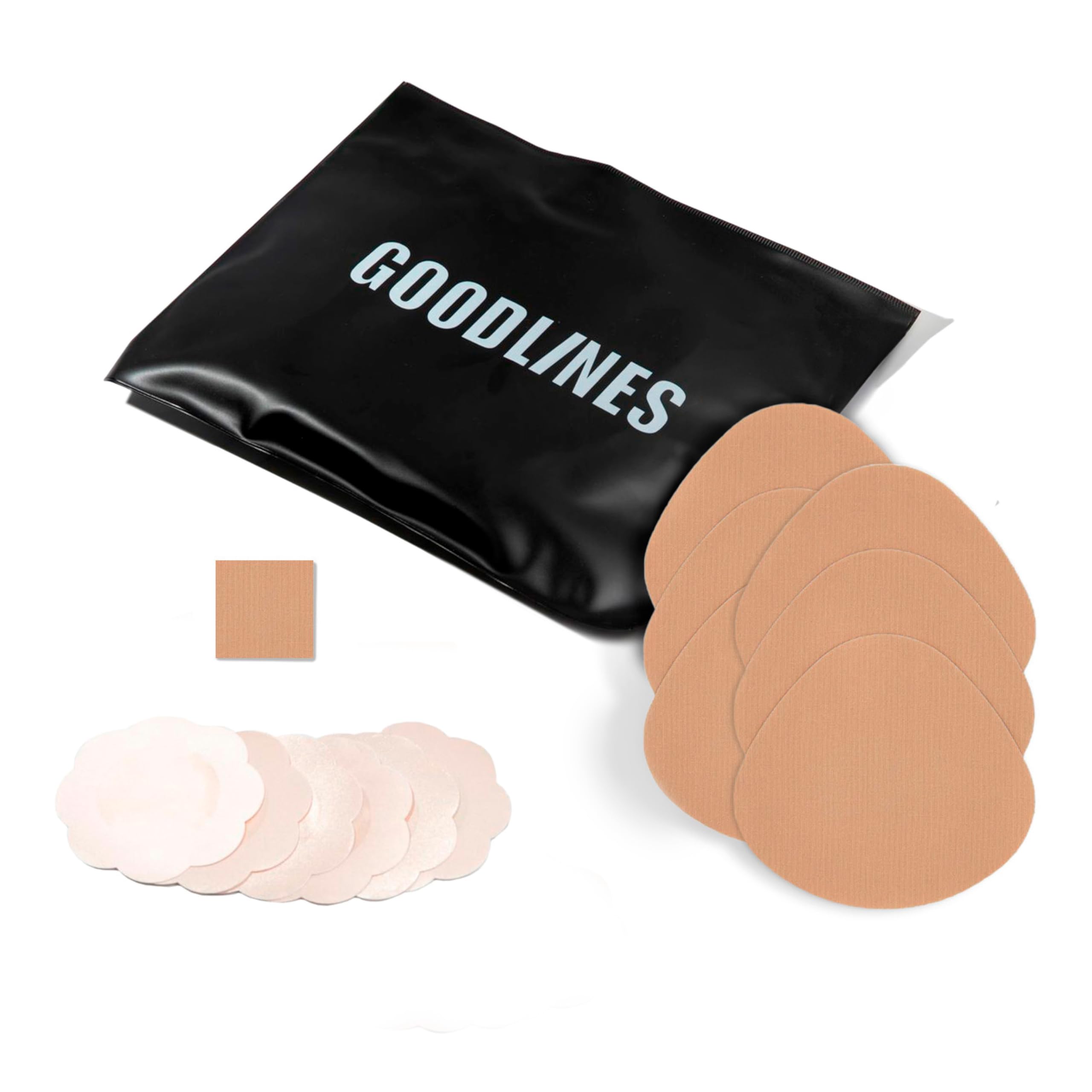 Strong Boob Tape Kit - Good Lines Shorty Cut - Lift & Support for Dresses, Swimsuits, & Strapless Outfits