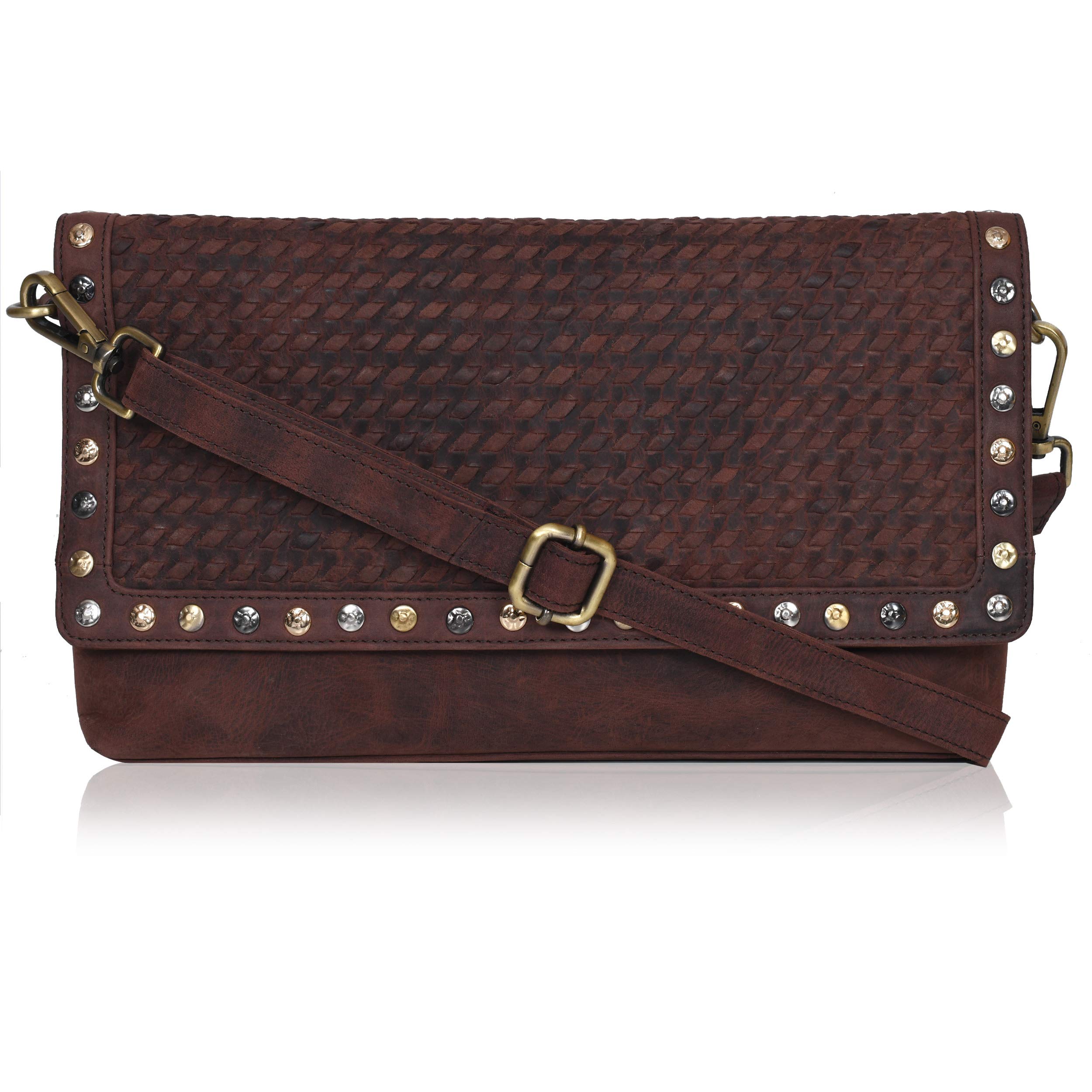 Stylish Interlace Weaving Pattern Leather Handbags for Women - Crossbody & Shoulder Bags - Perfect for Work, Travel & Everyday Use