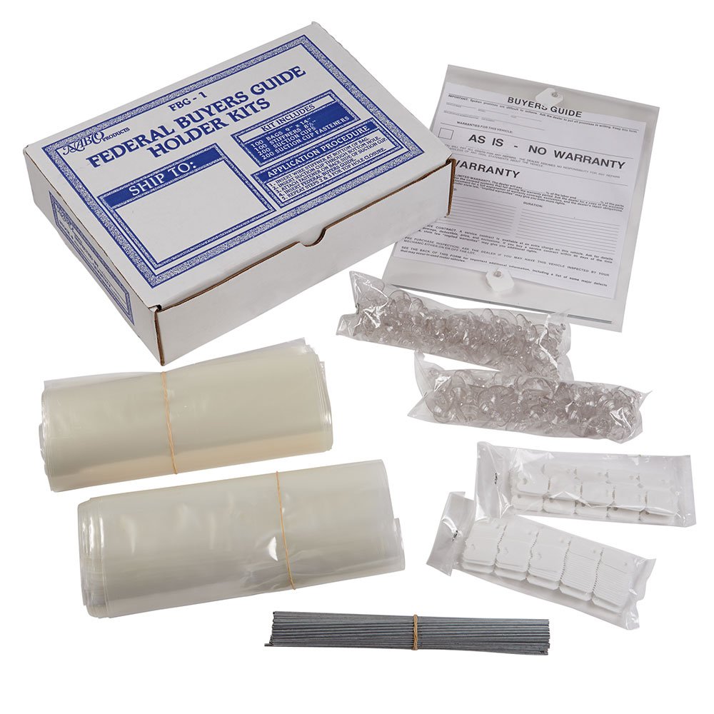 Car Dealership Buyers Guide Holder Kit with Suction Cups - Essential Window Display Tool for Auto Sales Professionals | Perfect for Showroom, Trade Shows & Customer Engagement