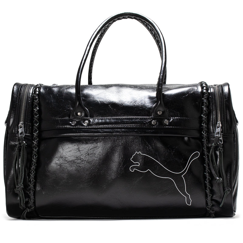 Aries x Puma Black Duffle Bag - Stylish Gym & Travel Sports Bag for Men & Women | Perfect for Workouts, Weekend Getaways & Sports Gear Storage