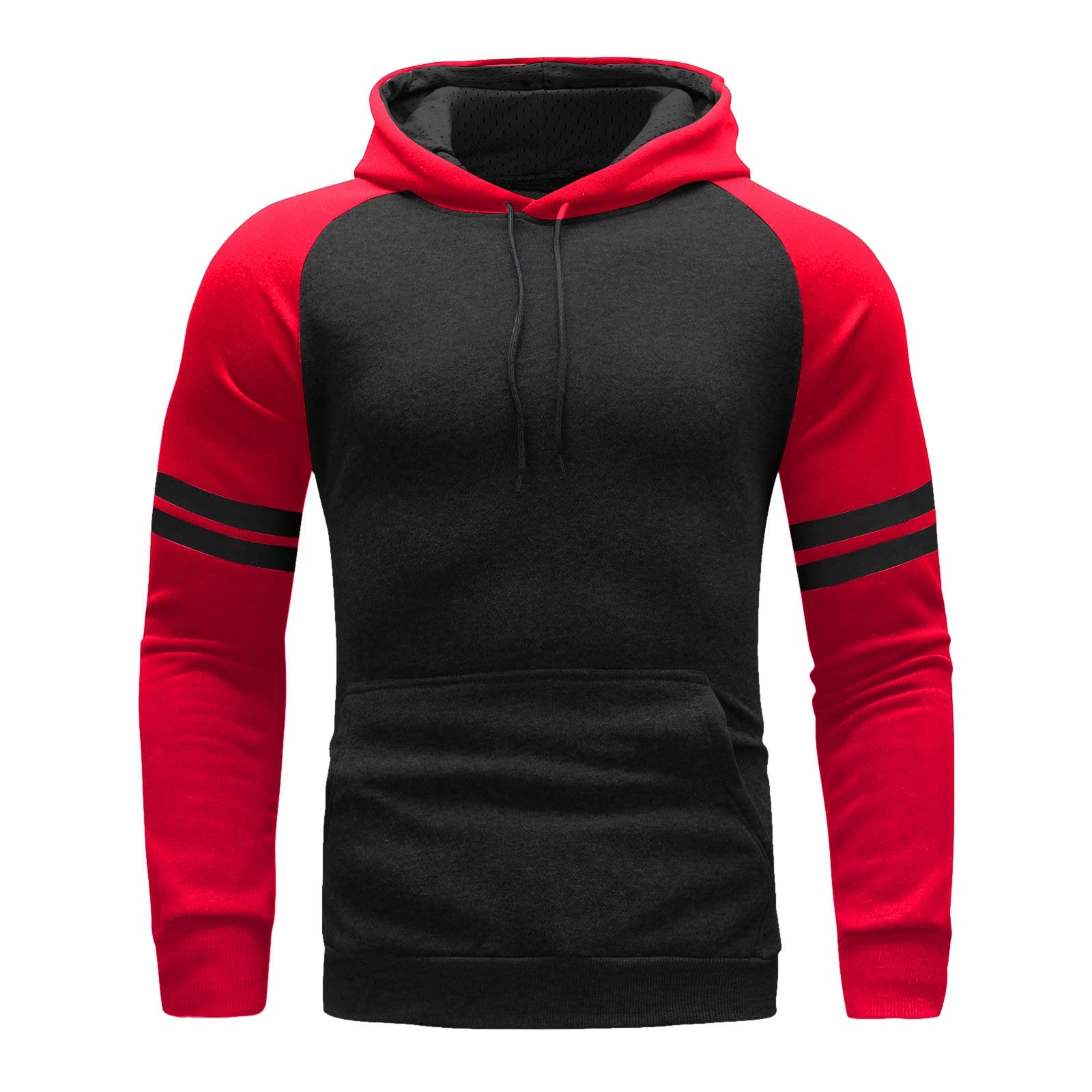 Men's Zip-Up Hooded Sweatshirt - Casual & Sporty for Fall/Winter Outdoor