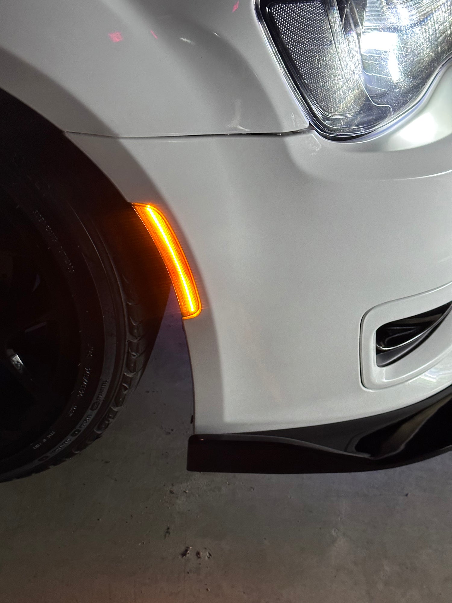 Amber/Red Full LED Side Marker Light Kit for Chrysler 200 - Clear Lens, Durable & Bright - Perfect for Night Driving & Enhanced Vehicle Visibility