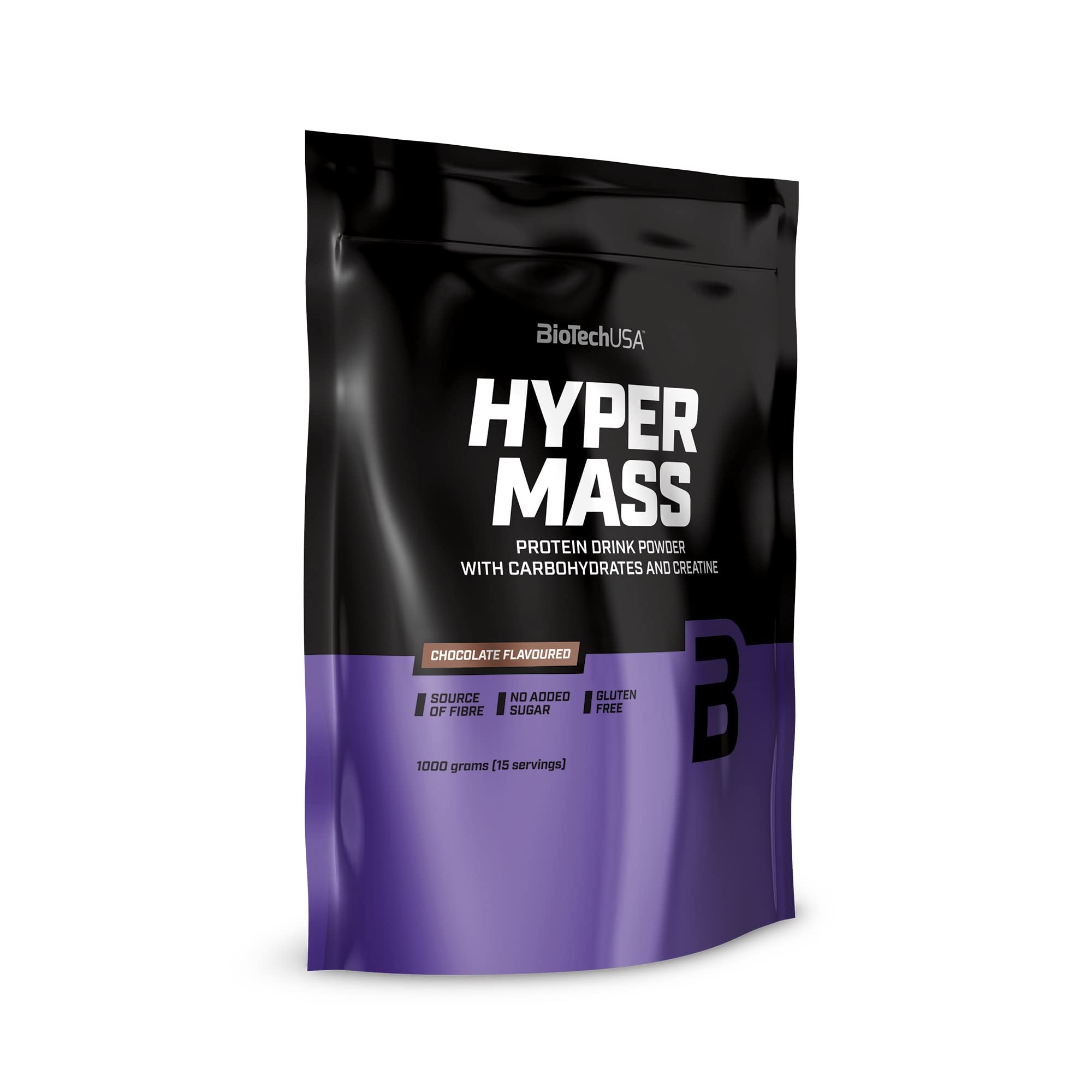 BioTechUSA Hyper Mass Gainer - Chocolate Flavor 1000g for Muscle Growth & Weight Gain | Post-Workout Recovery Shake for Athletes & Bodybuilders