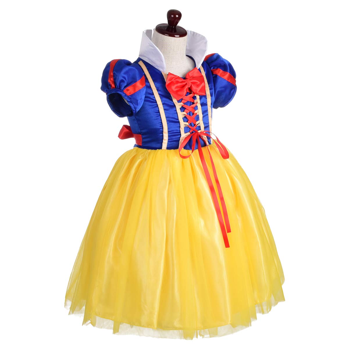 Lito Angels Little Girls' Princess Costume - Elegant Fancy Dress with Headband for Halloween, Birthday Party & Dress Up Play | Perfect for Kids' Costume Parties, Photo Shoots & Pretend Play