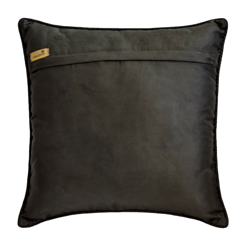 Arturo Grey Velvet Suede Throw Pillow Cover - Soft Decorative Cushion Cover for Sofa, Bed & Home Decor (18x18 Inches)
