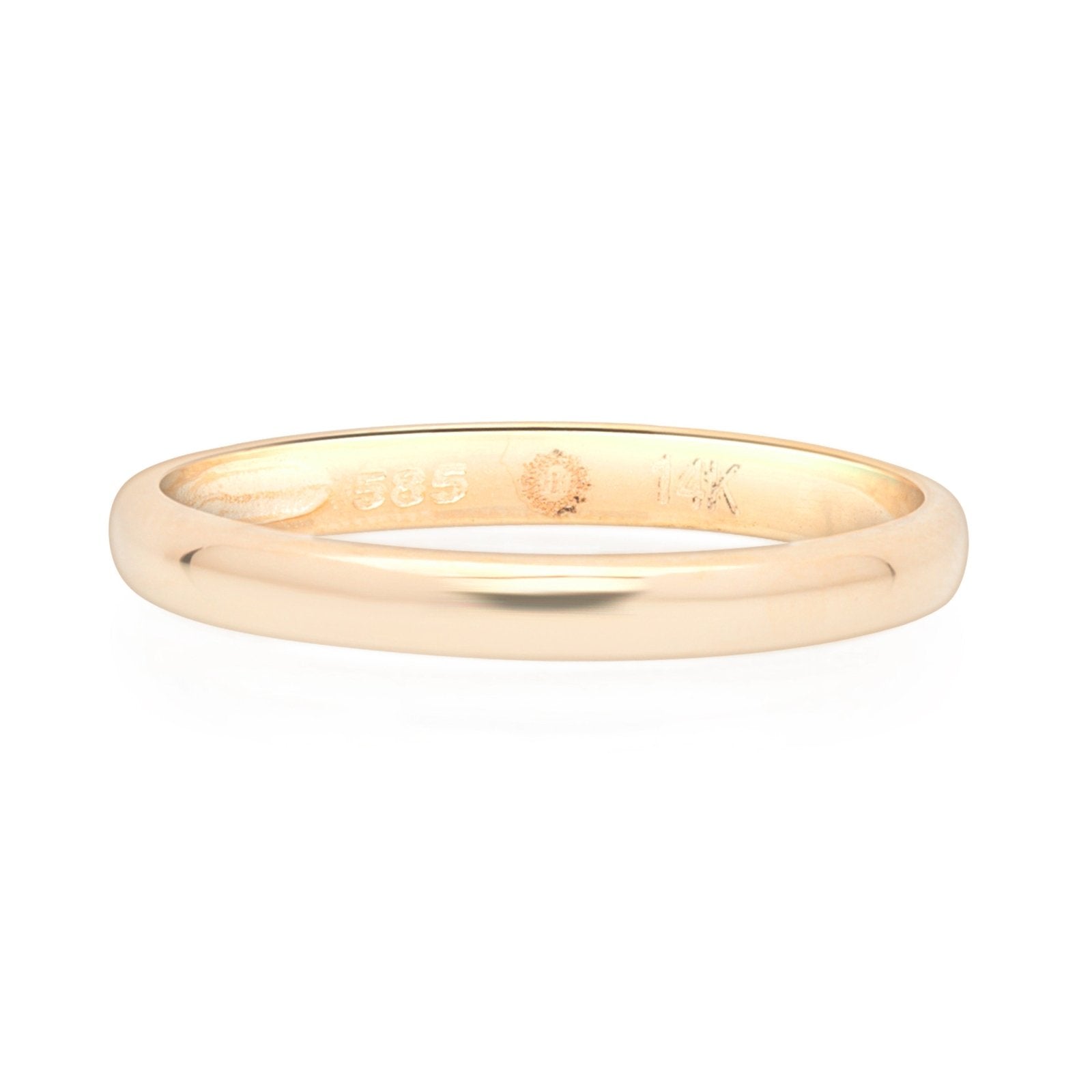 Classic Slim 14k Yellow Gold Band Ring for Men & Women - Perfect for Weddings, Anniversaries, and Everyday Elegance