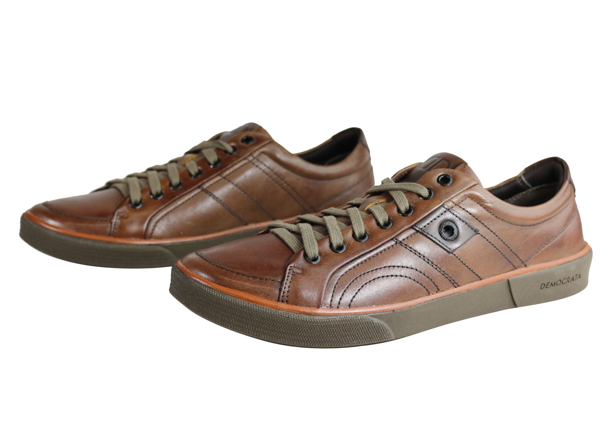 Democrata Voice Men's Leather Lace-Up Casual Shoes - Handcrafted in Brazil - Perfect for Work, Travel & Everyday Wear