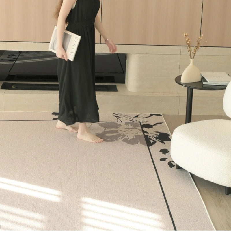 Emmie Velvet Waterproof Carpet for Living Room, Bedroom & Car – Soft, Stain-Resistant & Durable Home Decor Rug