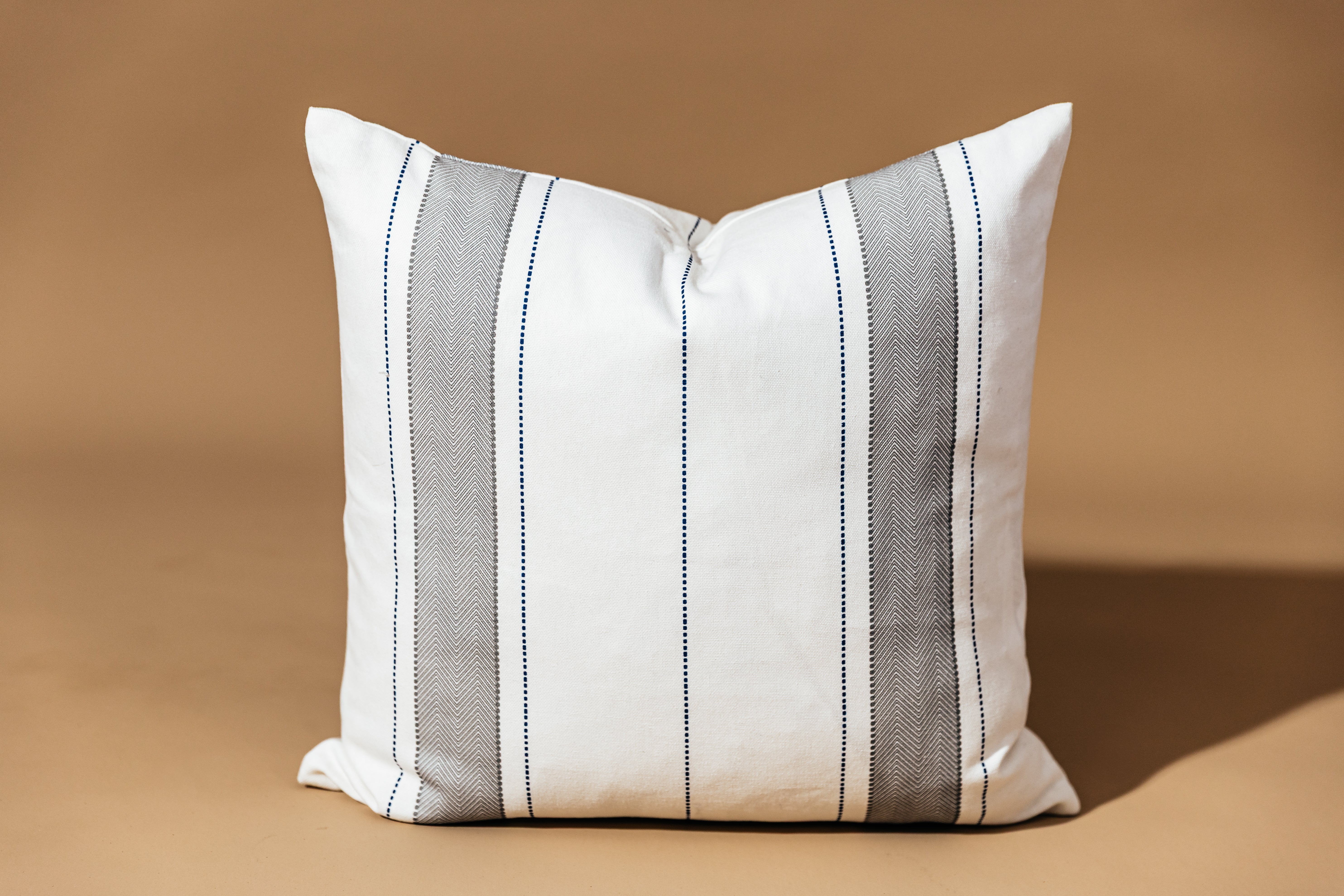 Ethan Medium Pillow Cover - Soft & Breathable Cotton Pillowcase for Home Decor, Bedroom, Living Room, Sofa - 20x26 Inches, White