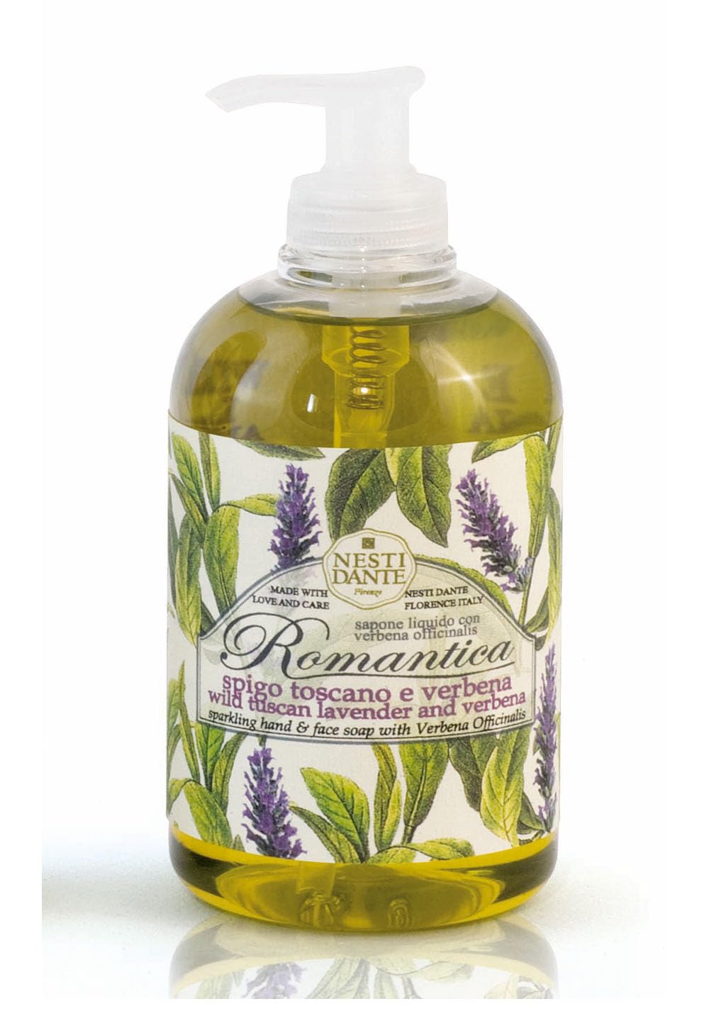 NESTI DANTE Romantica Lavender & Verbena Liquid Soap 500ml - Luxurious Hand & Body Wash for Spa-Like Relaxation at Home