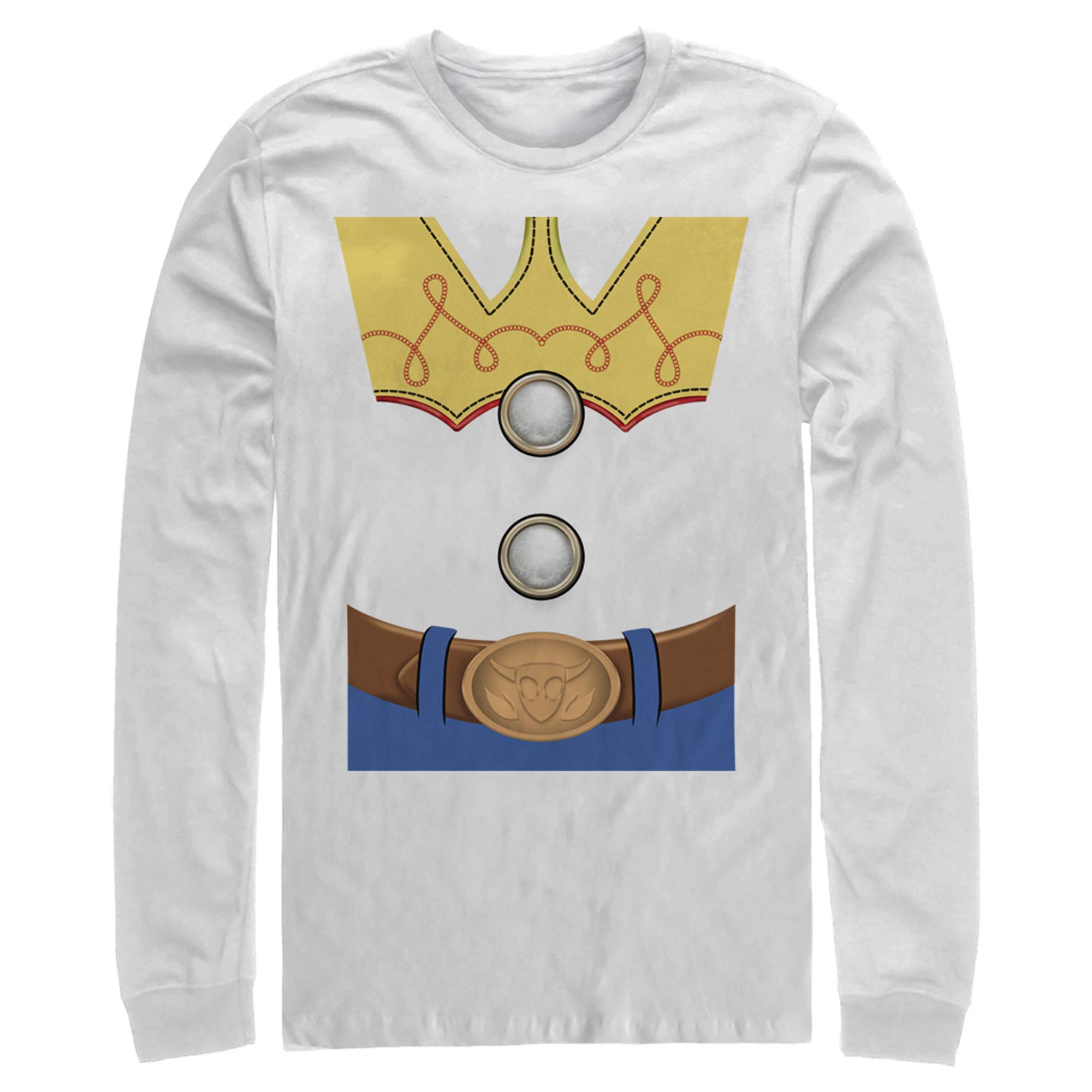 Men's Toy Story Jessie Costume Long Sleeve Shirt - Official Disney Character Cosplay Outfit for Halloween & Comic Con