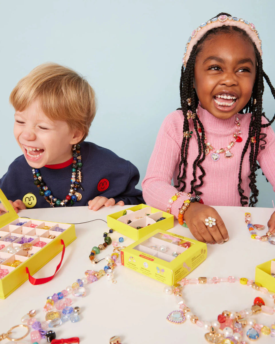 MAKE IT HEARTFELT Mini Bead Kit - DIY Jewelry Making Kit for Bracelets & Necklaces - Perfect for Gifts, Crafts, and Creative Projects