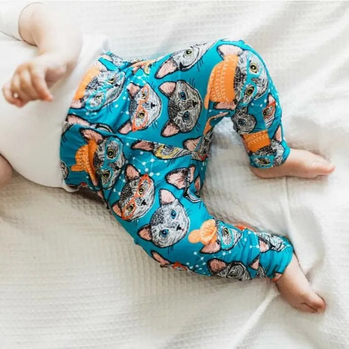 Baby & Toddler Leggings - Soft Cotton Stretchy Pants with Cute Cat Design | Perfect for Playtime, Daycare & Family Outings