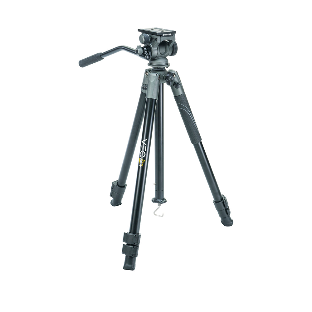 VEO 2 PRO 263AV Lightweight Aluminum Tripod with 2-Way Video Pan Head - Supports 11LBS/5KG for DSLR Cameras & Video Shooting - Perfect for Travel, Vlogging & Professional Photography