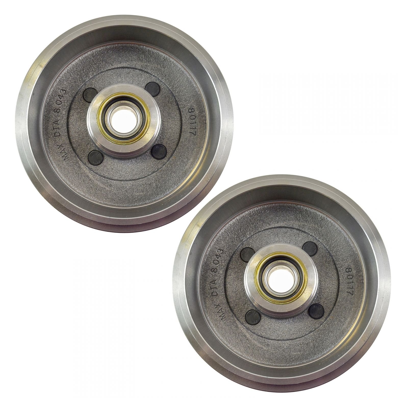 Rear Brake Drum & Shoe Kit for 2000-2008 Ford Focus - Perfect for Brake System Replacement & Maintenance | Safe Stopping Power for Daily Commute & City Driving