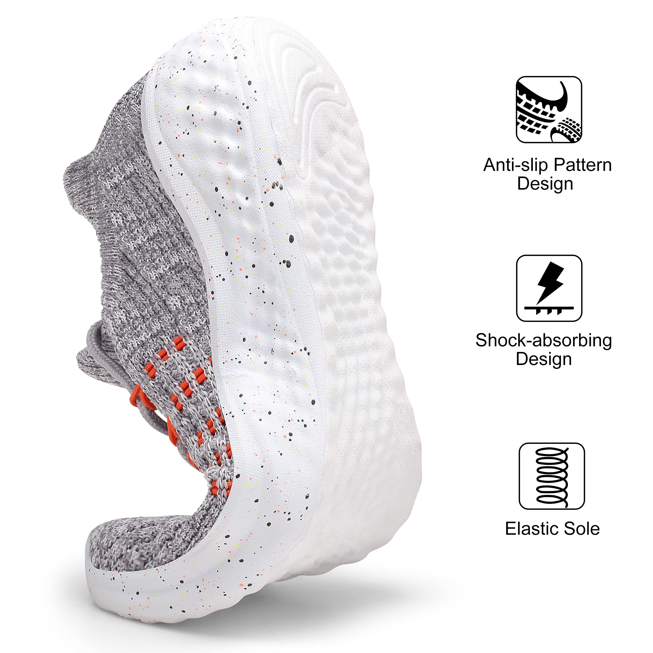 Women's Lightweight Slip-On Walking Shoes - Breathable Tennis Sneakers for Women - Comfortable Athletic Sport Shoes for Walking, Running & Gym Workouts - Perfect for Casual Wear, Travel & Outdoor Activities