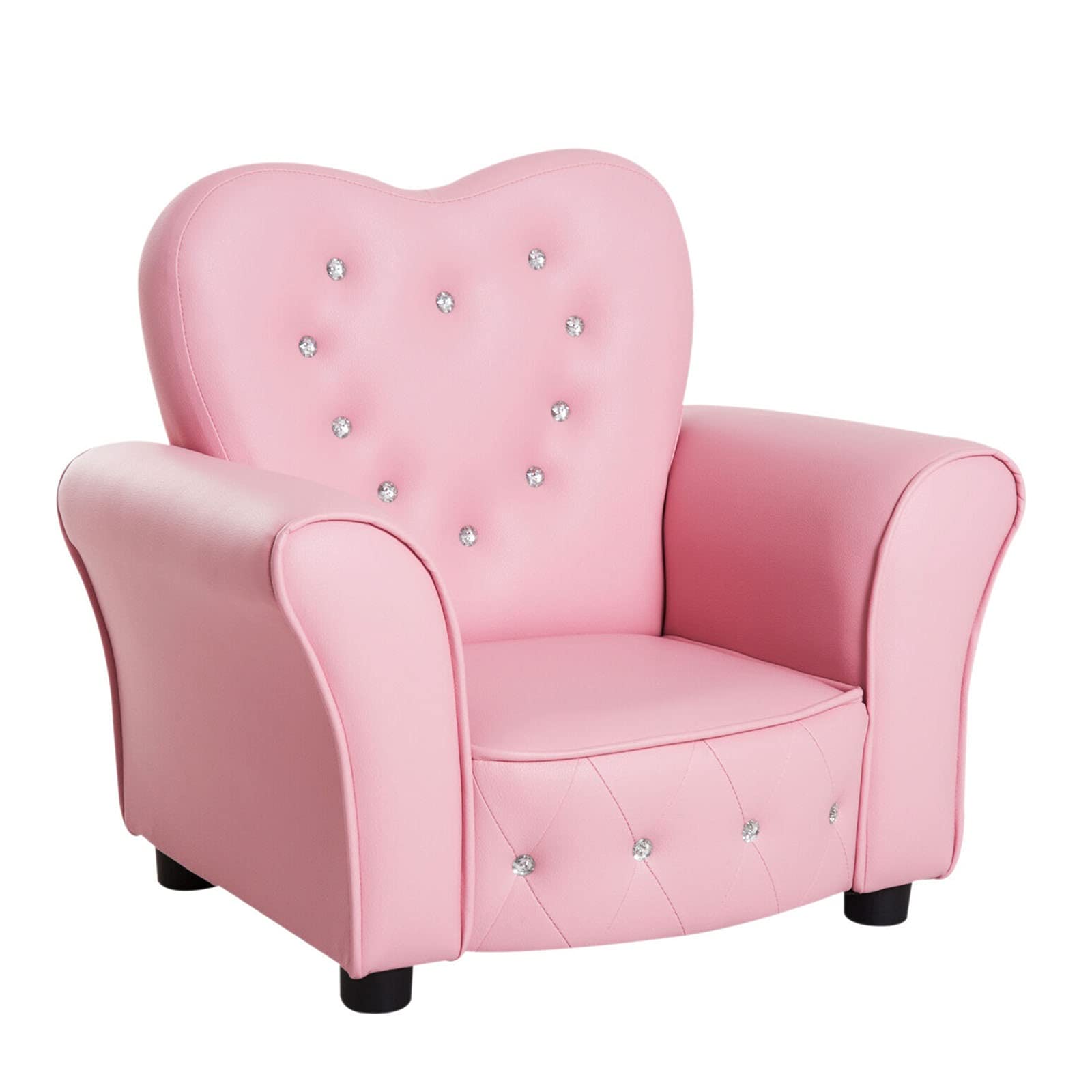Pink Swivel Chair for Kids & Teens - Soft Armrest Sofa Chair, Perfect Birthday Gift for Girls & Toddlers - Ideal for Playrooms, Bedrooms, and Reading Nooks