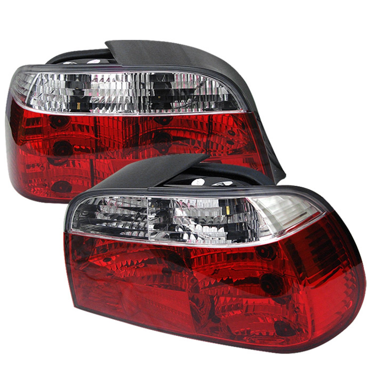 Spyder Auto Spyder 5000651 BMW E38 7-Series 1995-2001 Crystal Red Clear LED Tail Lights - Direct Replacement for Enhanced Style & Visibility - Perfect for Night Driving & Car Customization