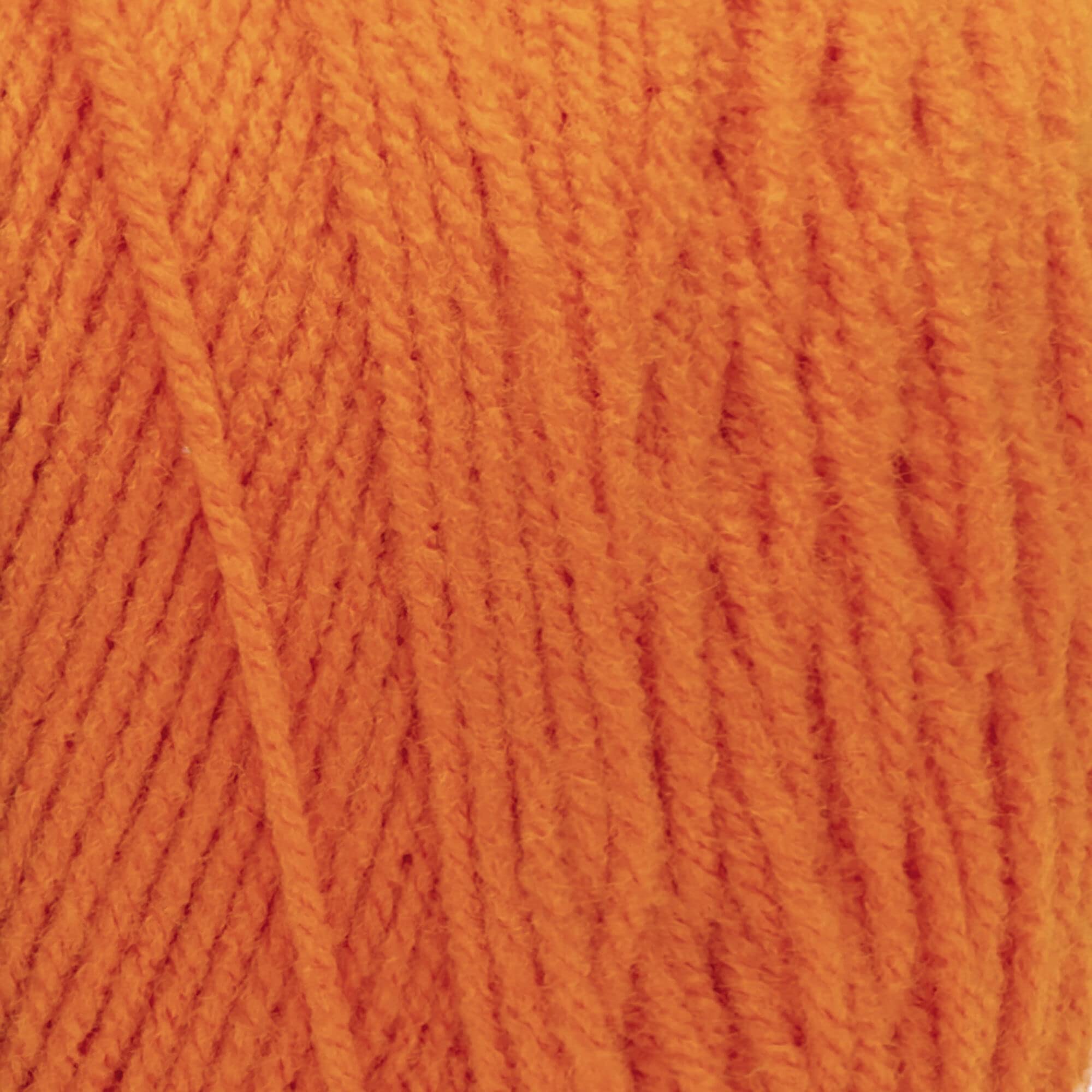 Red Heart Super Saver Jumbo Yarn - 7oz/198g Pumpkin Orange Acrylic Knitting & Crochet Yarn - Perfect for Fall Scarves, Blankets and DIY Crafts