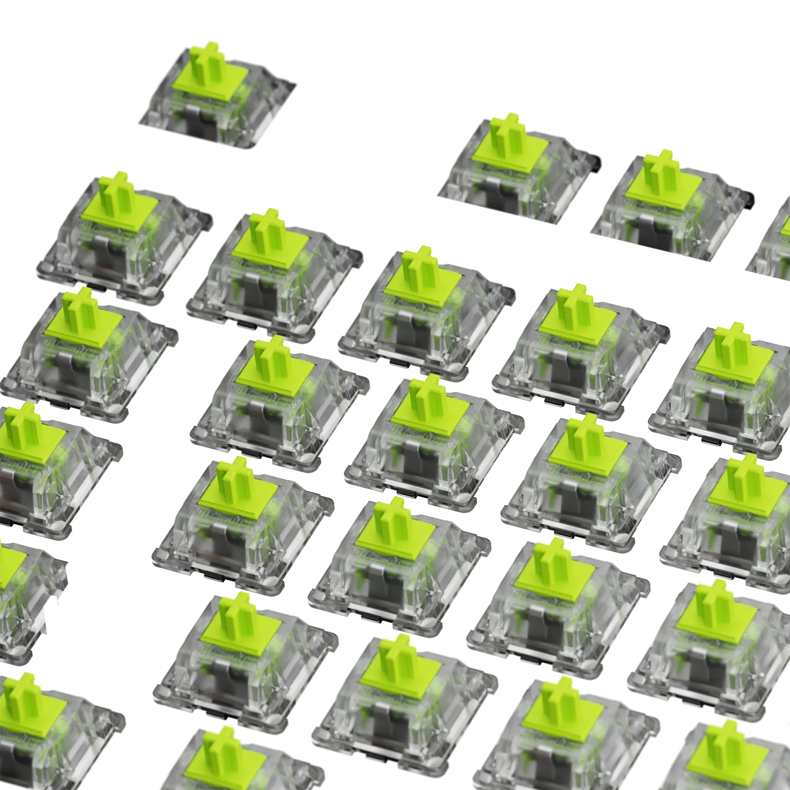 Glorious Raptor Mechanical Keyboard Switches - MX ANSI 100 (Linear, Smooth, Fast) for Gaming, Typing & Office Use