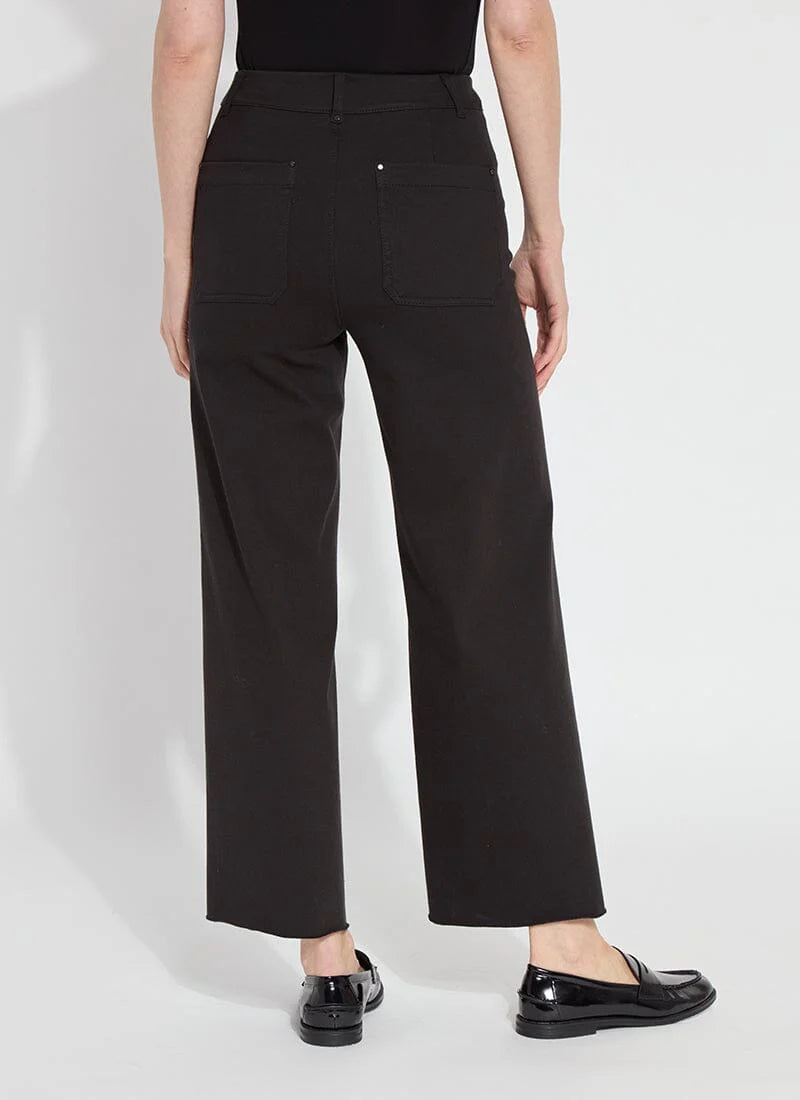 Erin Wide Leg Denim Jeans for Women - High Waisted Black Stretch Jeans - Comfortable & Stylish for Casual Wear, Office, or Date Night