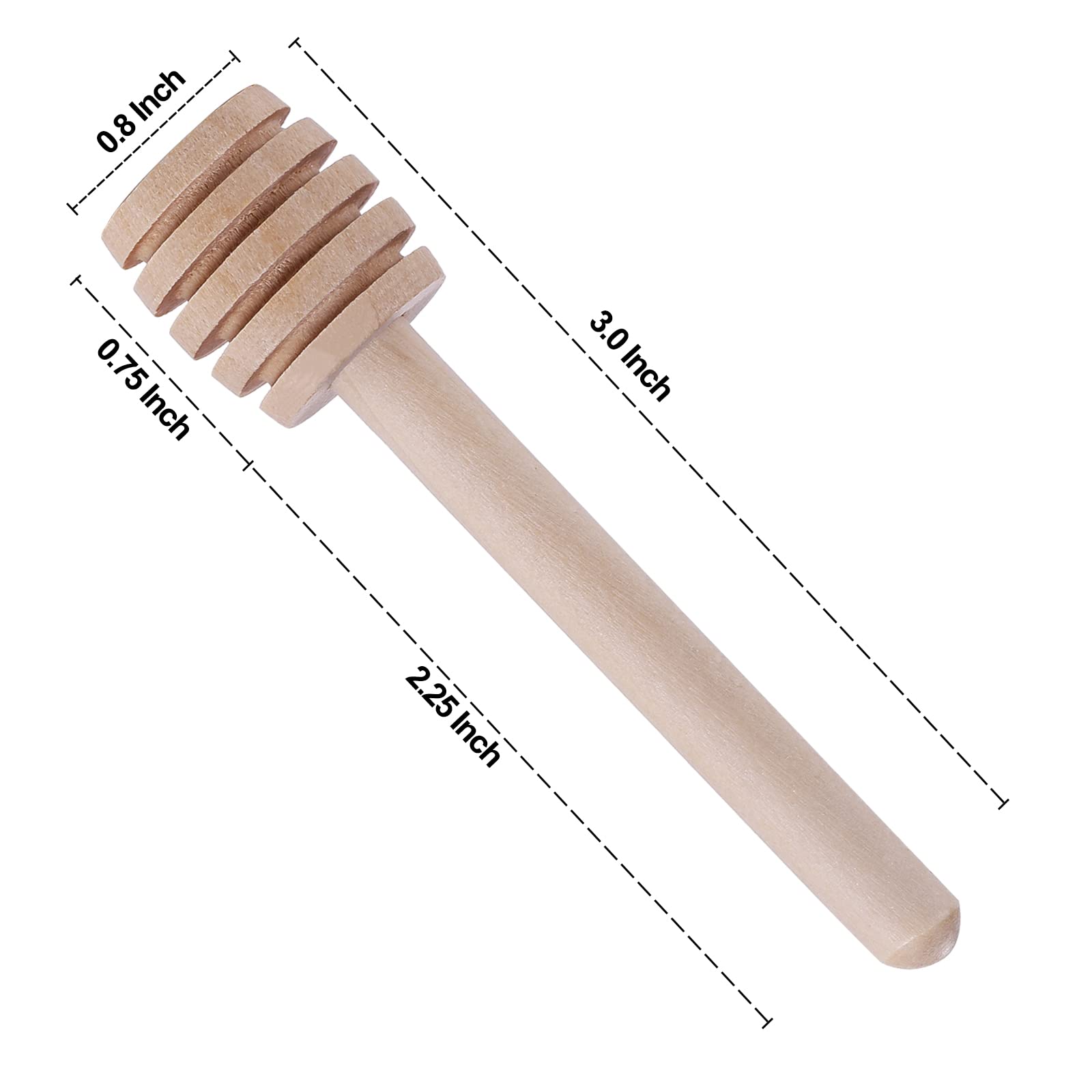 150 Pcs 3 Inch Mini Wooden Honey Dipper Sticks - Natural Honeycomb Design Stirring Spoons for Tea, Coffee, Yogurt & Baking - Perfect for Honey Jars, Wedding Favors, Party Gifts & Kitchen Essentials