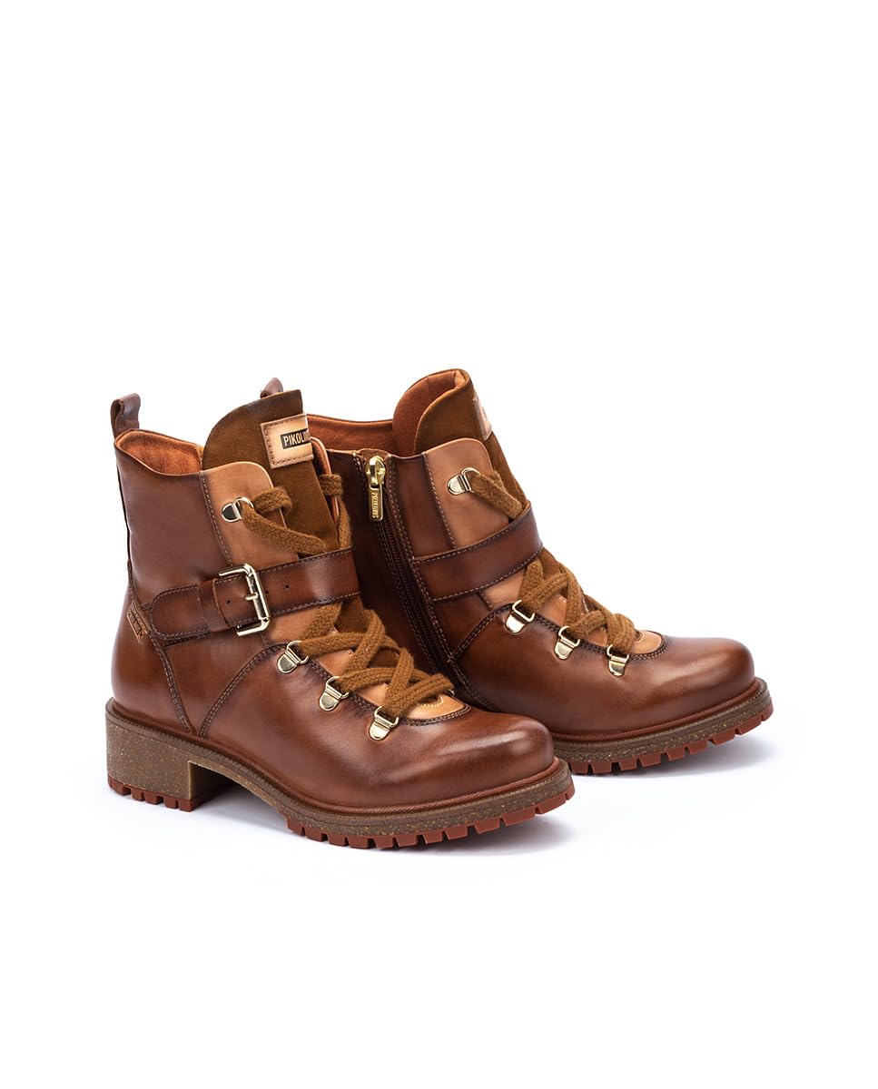 PIKOLINOS Women's Leather Flat Ankle Boots - Comfortable Casual Shoes for Everyday Wear | Perfect for Office, Walking & Travel