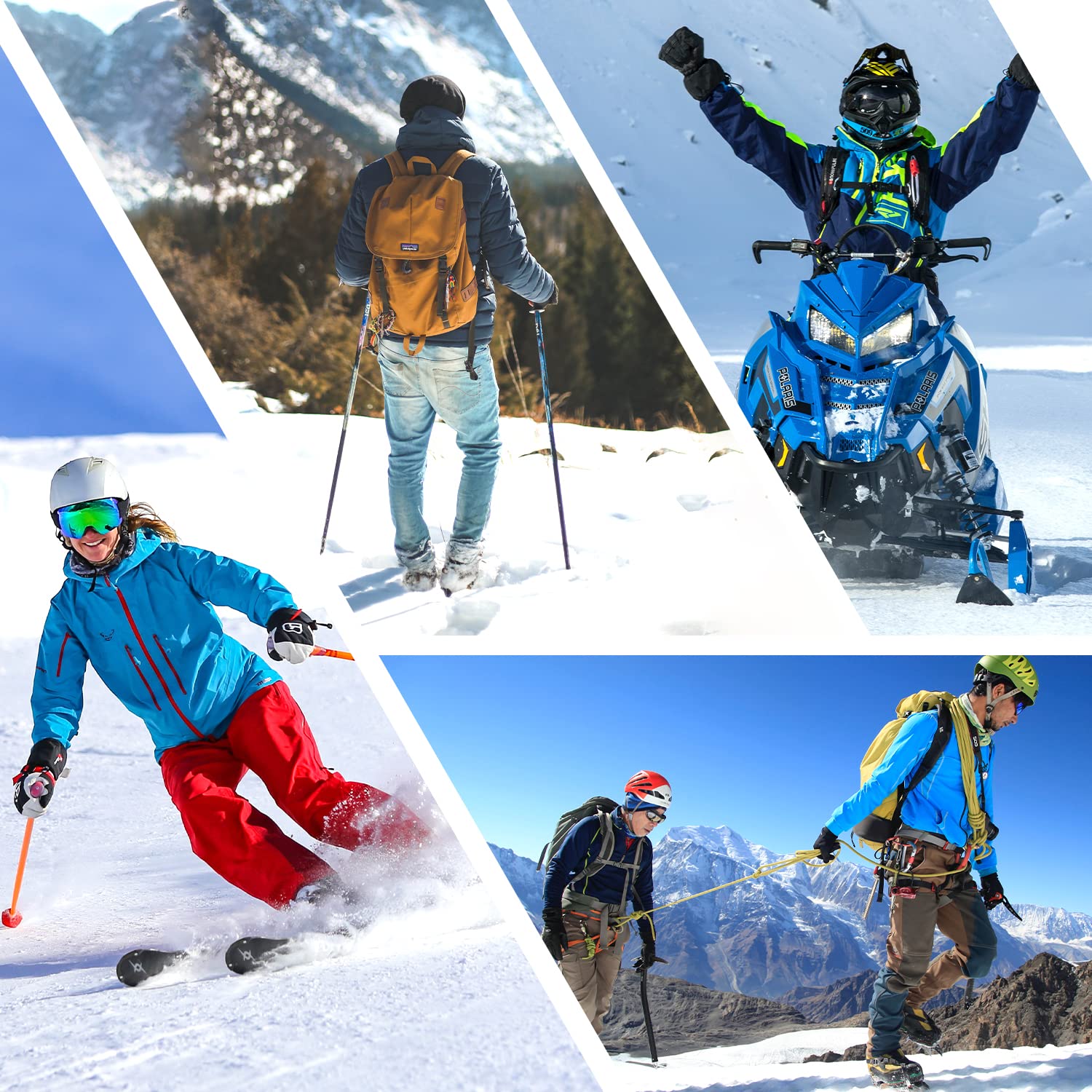 Heated Gloves for Men & Women - Rechargeable Battery Electric Winter Gloves, Waterproof Motorcycle & Skiing Gloves for Snowmobile, Cold Weather - Perfect Gift for Outdoor Activities & Winter Sports