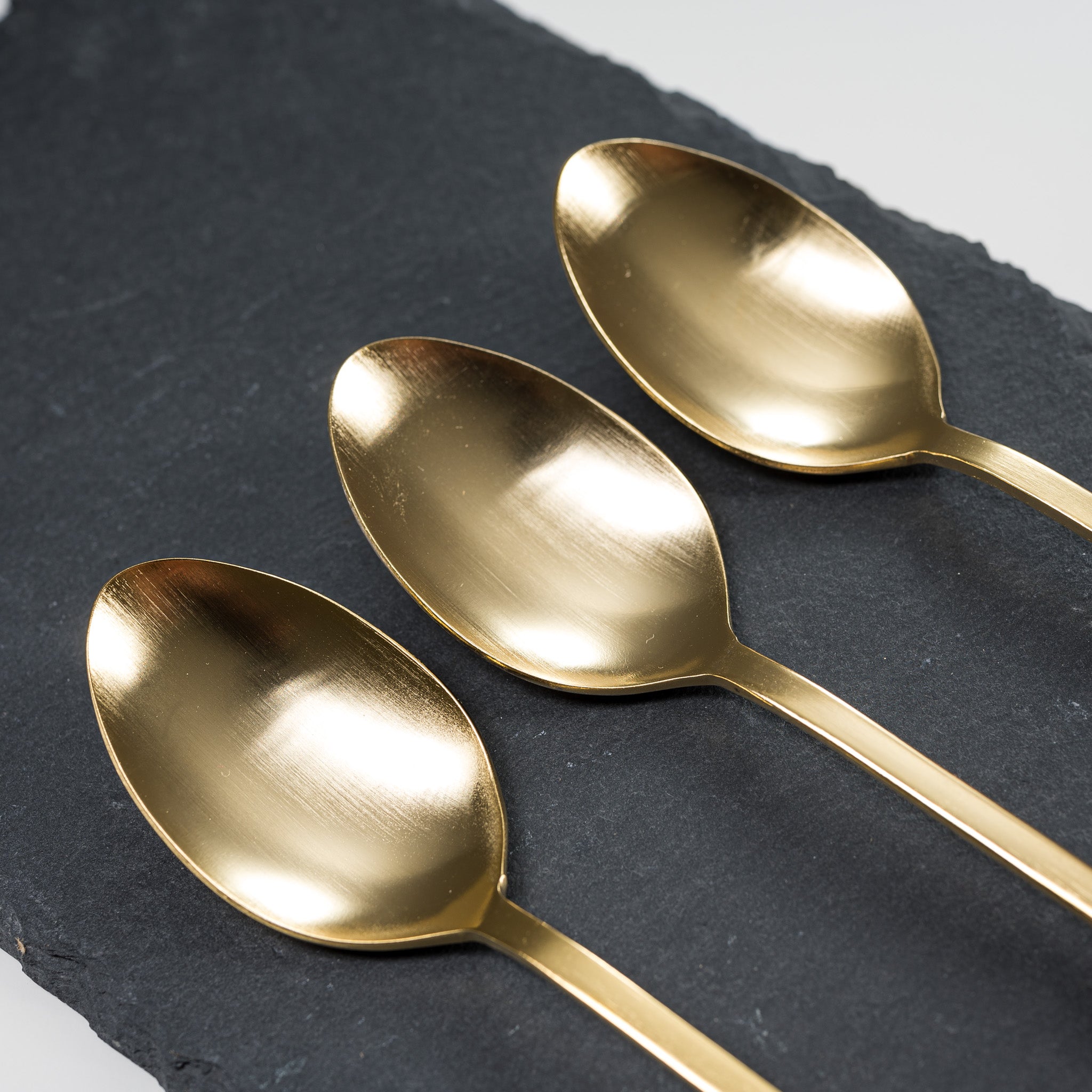 Premium Tsubame Sanjo Gold Dinner Spoon Set - 3 Elegant Color Options | Japanese Stainless Steel Cutlery for Fine Dining & Special Occasions