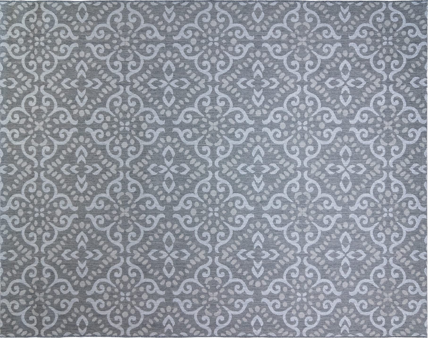 Gertmenian 21646 Outdoor Rug 8x10 - Nautical Themed Waterproof Patio Carpet for Deck, Garden & Poolside - Gray Beige Floral Medallion Design - Freedom Collection Smart Care Technology - Perfect for Outdoor Entertaining & Coastal Decor