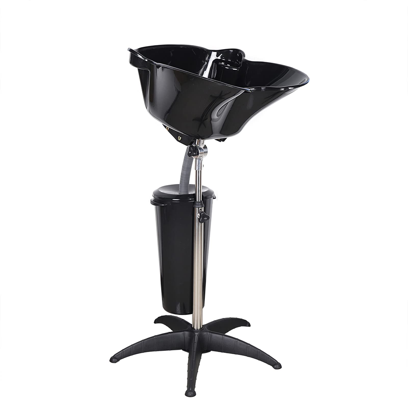 **Kaibrite Adjustable Portable Shampoo Sink – Removable Vertical Salon Basin with Bucket & Drain Hose – Perfect for Hair Washing in Salons, Spas & Home Use**