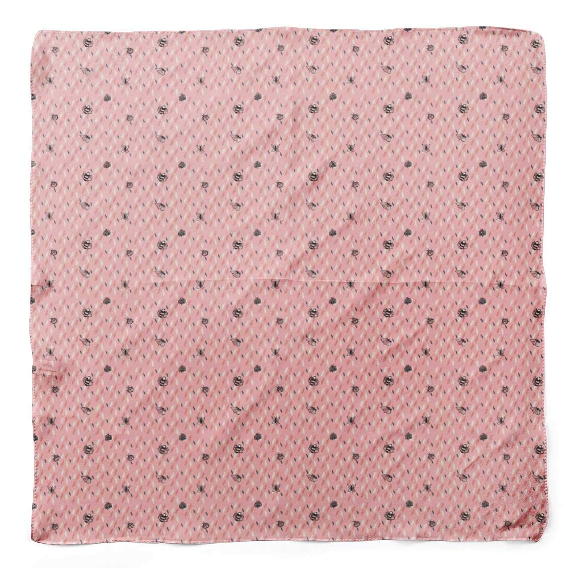 Bimba Printed Pure Silk Scarf - Women's Fashion Hair Neck Head Wrap Bandana for Styling, Boho Chic Outfits & Special Occasions