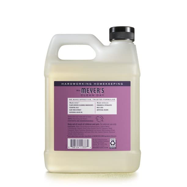 Mrs. Meyer's Clean Day Plum Berry Scent Hand Soap Refill - 33 Fl Oz (Pack of 12) | Natural Liquid Hand Soap for Kitchen, Bathroom & Office | Eco-Friendly & Cruelty-Free