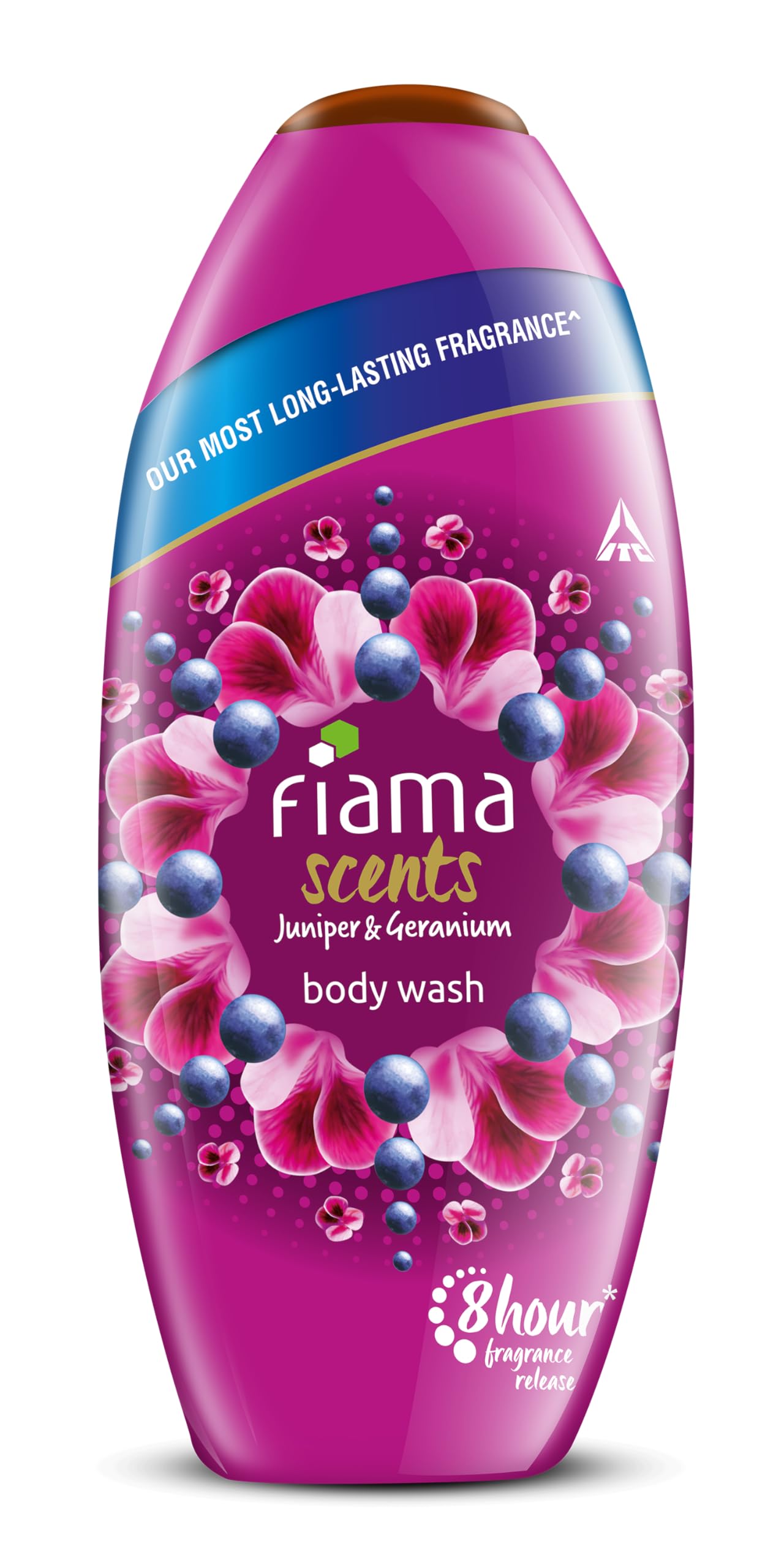 Fiama Scents Body Wash Shower Gel - Juniper & Geranium Scent 250ml | Moisturizing Body Wash for Women & Men with Skin Conditioners | 8 Hour Long Lasting Fragrance | Dermatologist Tested for All Skin Types | Perfect for Daily Shower, Spa Day & Gift Giving