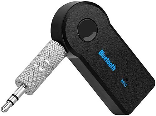 Bluetooth 5.0 Receiver Wireless Audio Adapter - 3.5mm AUX Jack for Car Stereo, Wired Headphones & Home Speakers | Smartphone & Tablet Compatible with Hands-Free Mic | Perfect for Commuting, Home Entertainment & Office Use