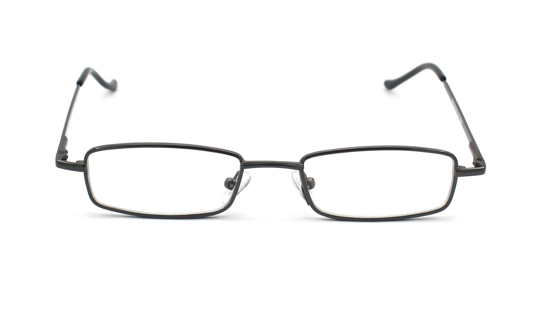 4 Pack Slim Metal Reading Glasses for Men & Women - Lightweight, Durable, Anti-Slip Nose Pads - Includes Protective Tube Case - Perfect for Reading, Office Work, Travel & Daily Use