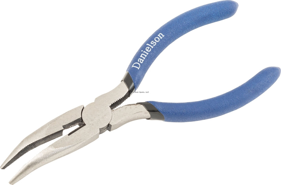 Danielson CL6 High Carbon Steel Bent Nose Pliers - 6 Inch Professional Tool for Jewelry Making, Electronics Repair & Crafting Projects