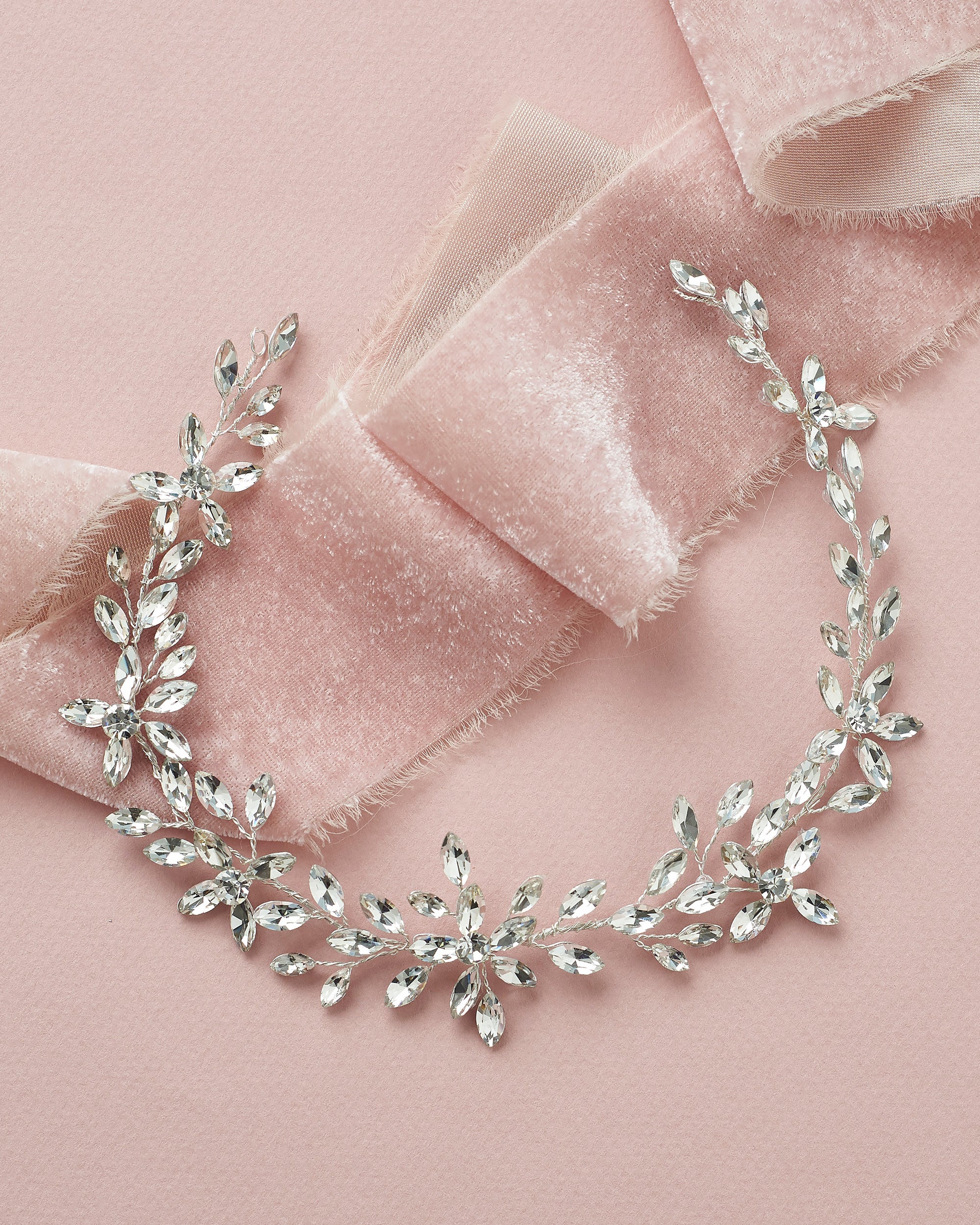 Felicia Crystal Hair Vine - Elegant Bridal Hair Accessory for Weddings, Prom & Special Events | Sparkling Rhinestone Headpiece for Women